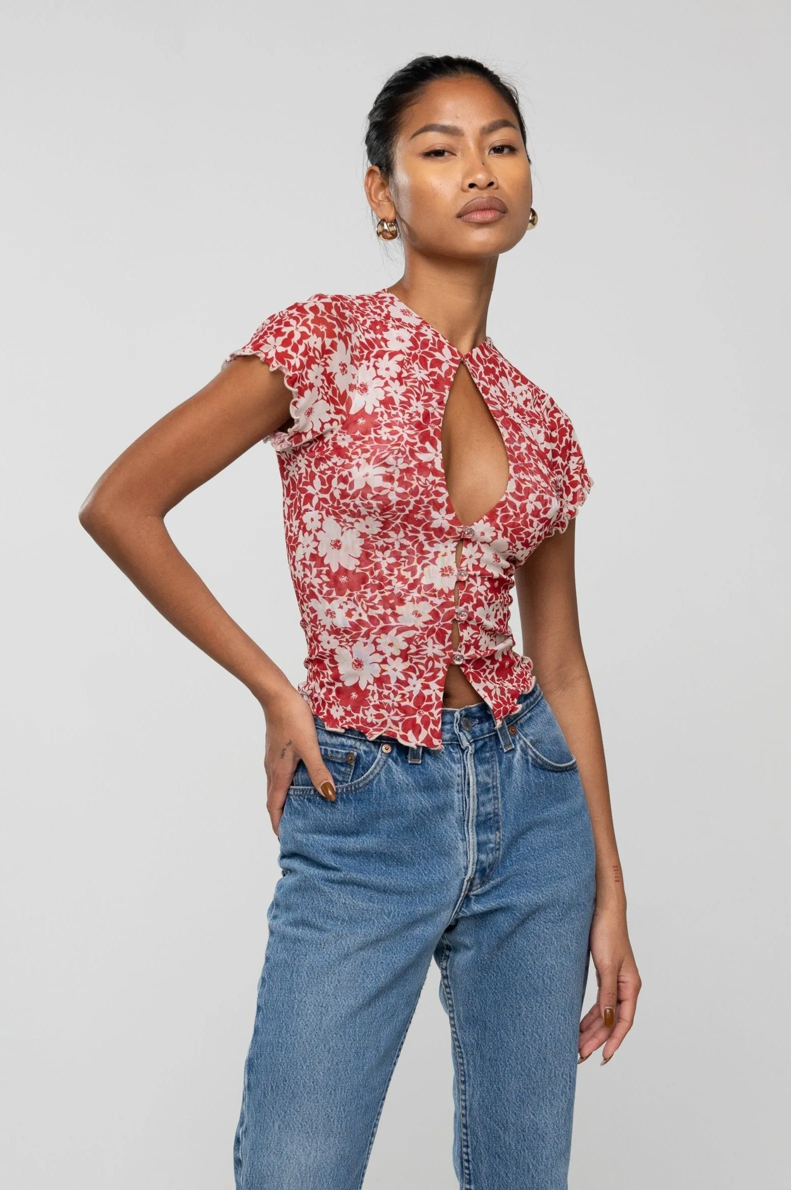 Desi Top in Magnolia sold by RESA product image thumbnail 3