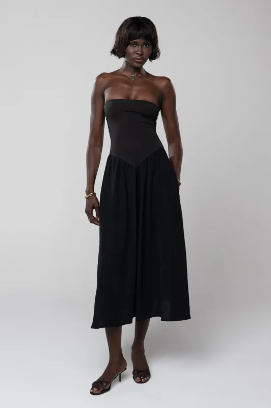 Mackenzie Dress in Black sold by RESA