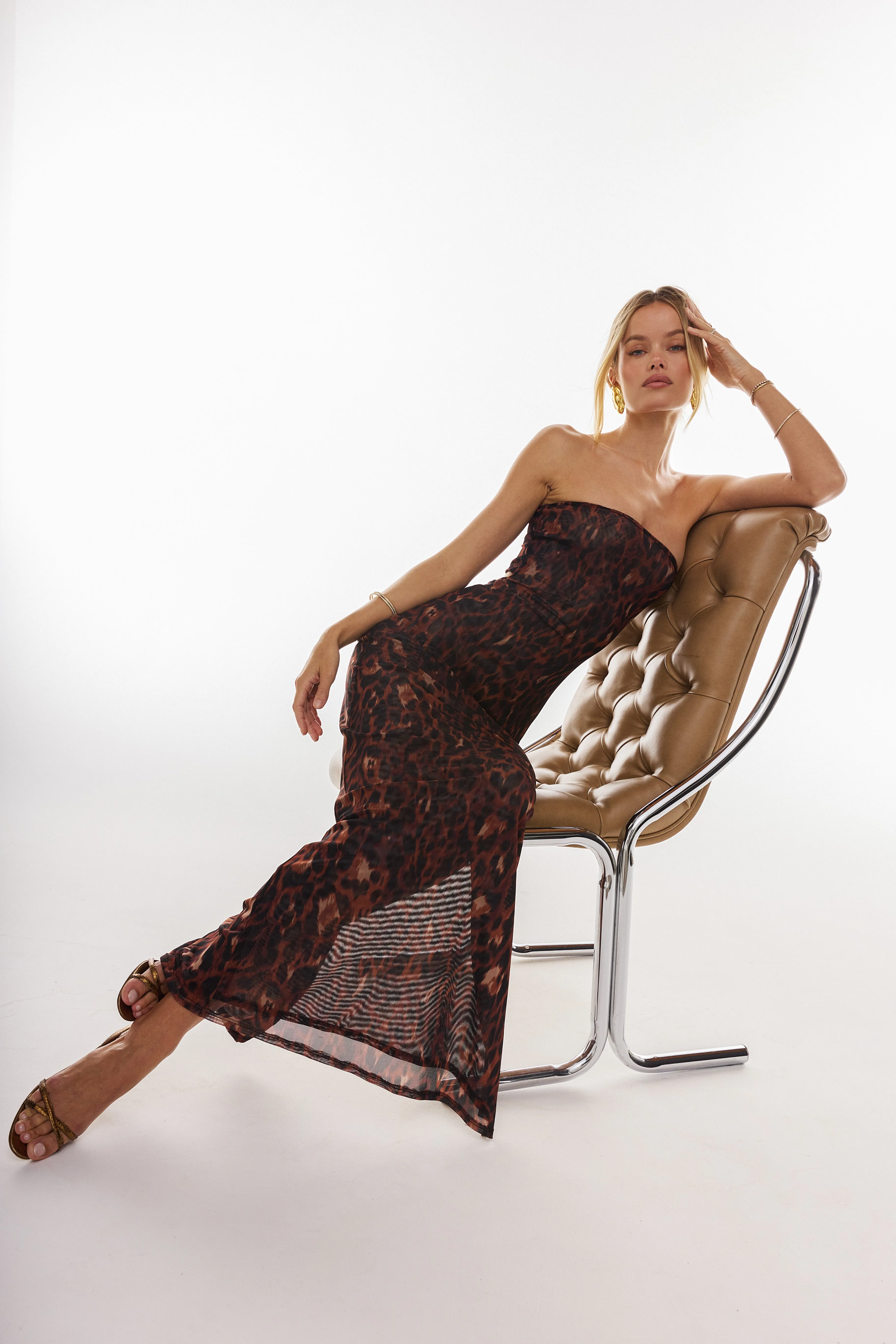 Demi Mesh Dress in Knox sold by RESA product image thumbnail 3