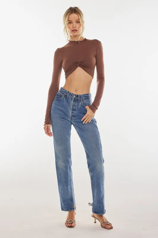 Shelby Top in Toffee sold by RESA