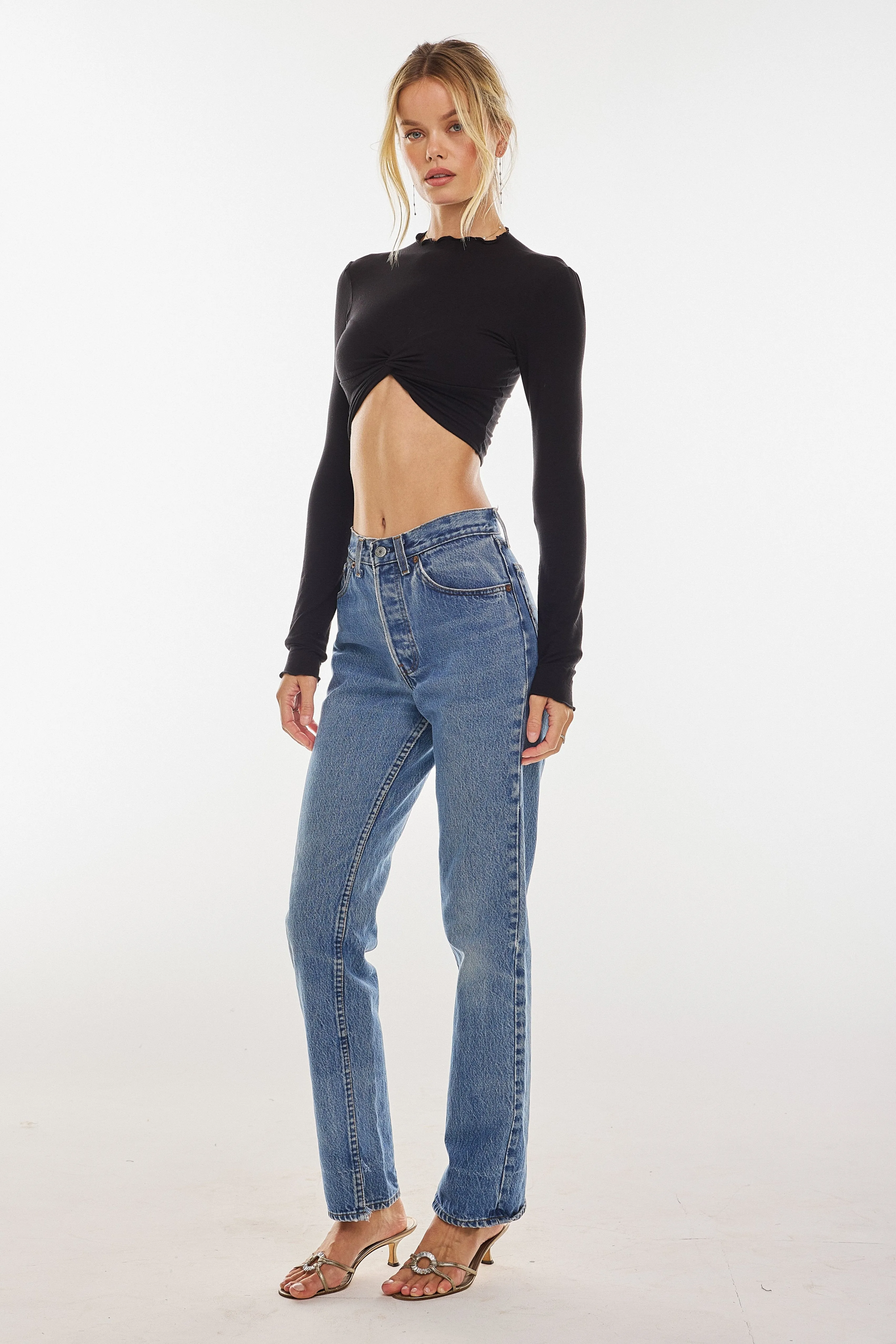 Shelby Top Second Skin in Black sold by RESA product image thumbnail 2