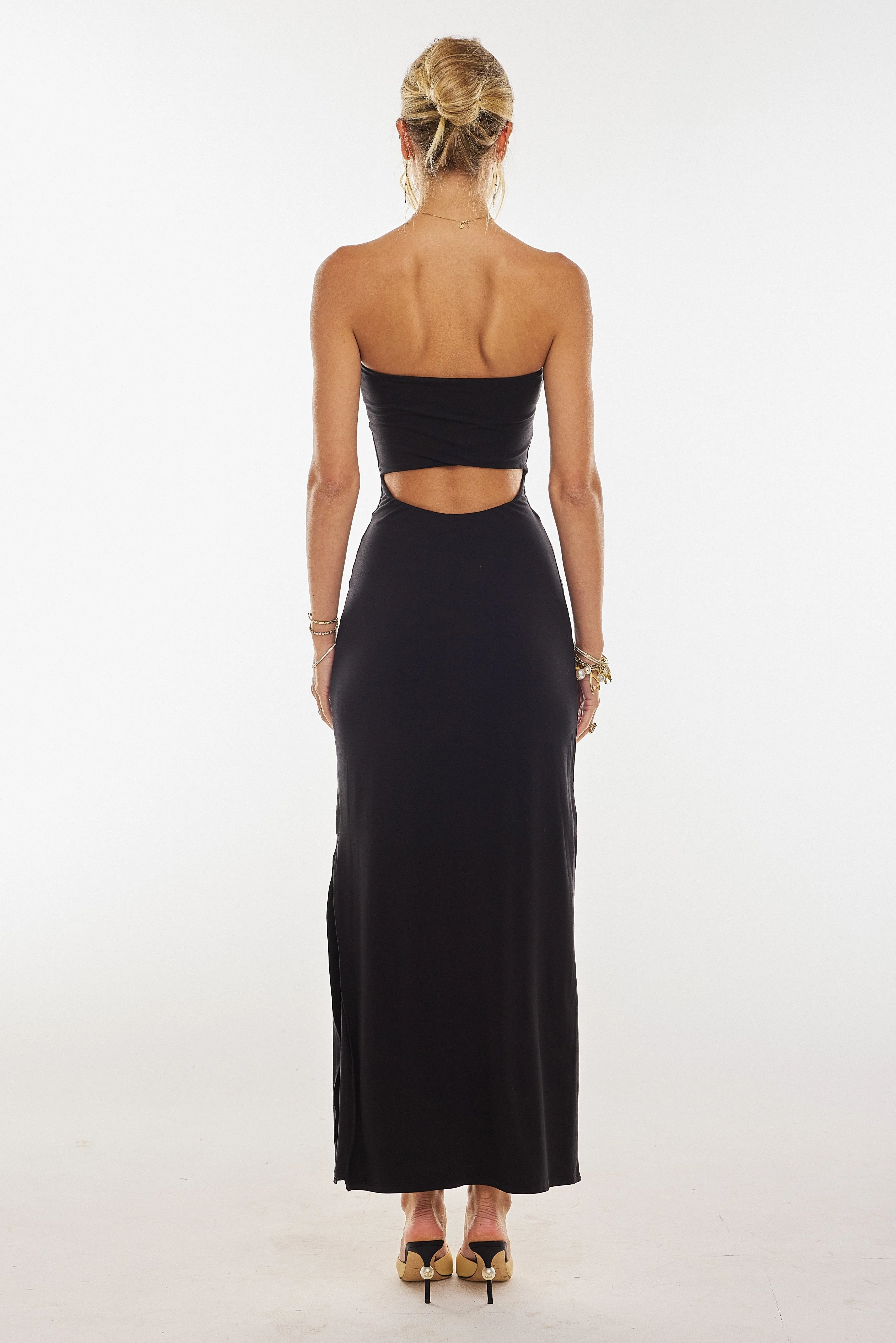 Demi Dress in Black Knit sold by RESA product image thumbnail 3