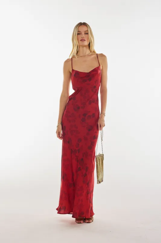Margot Maxi in Red Currant sold by RESA