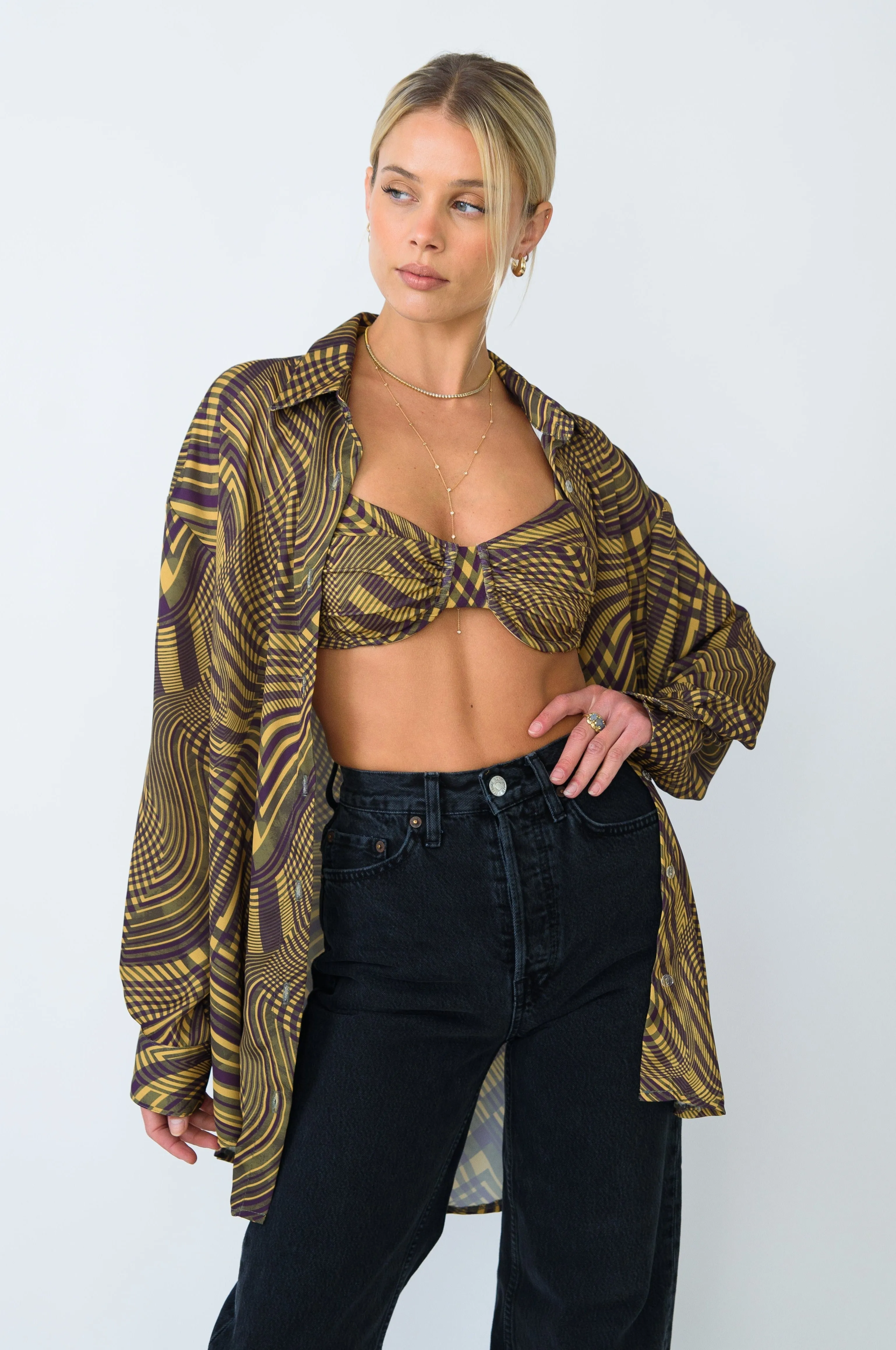 MONICA BLOUSE IN CLUELESS- SAMPLE SALE sold by RESA