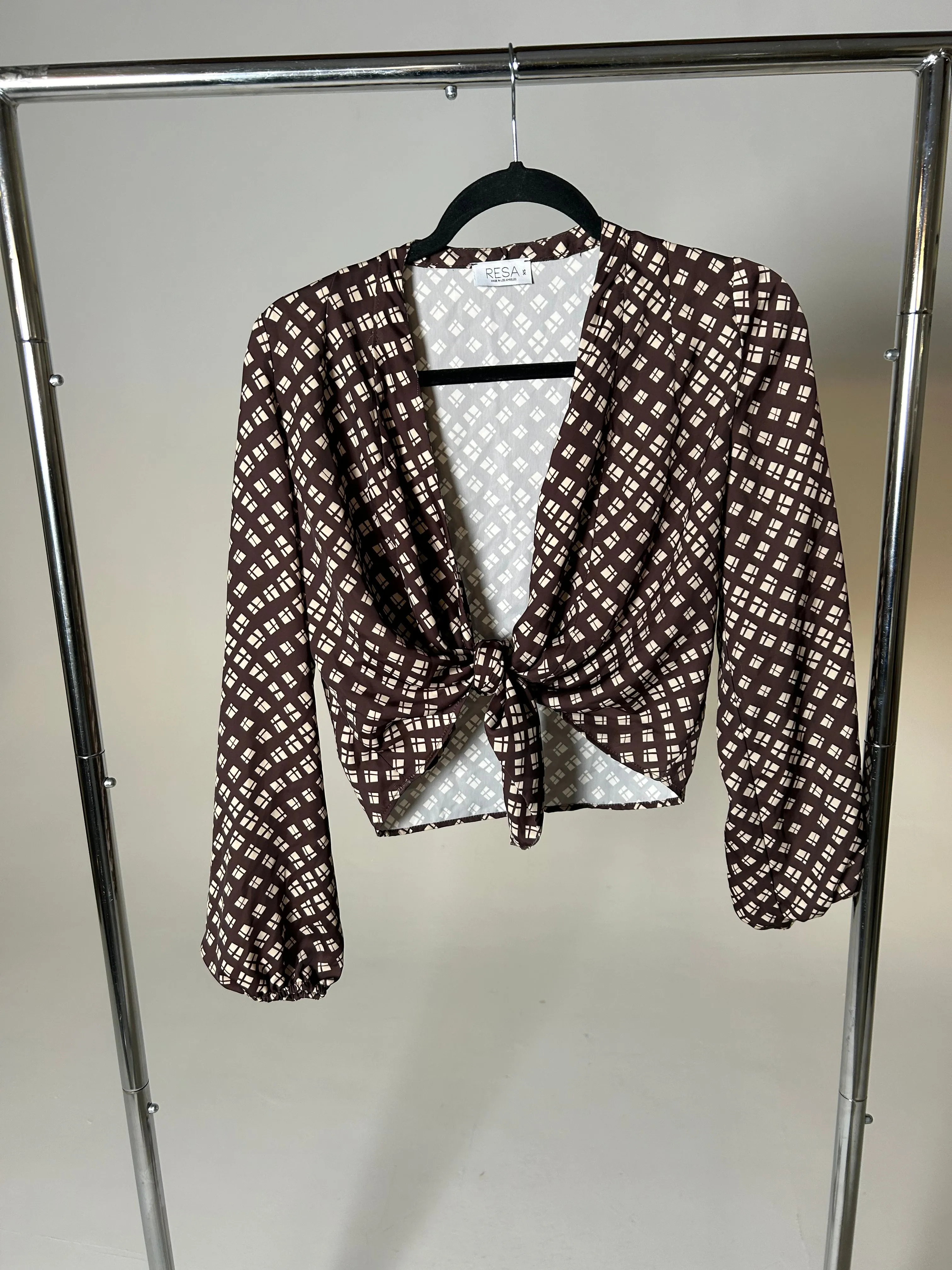 LUNA BLOUSE IN MOCHA - SAMPLE SALE sold by RESA product image thumbnail 2