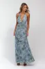 Chelsea Maxi Dress in Siren sold by RESA