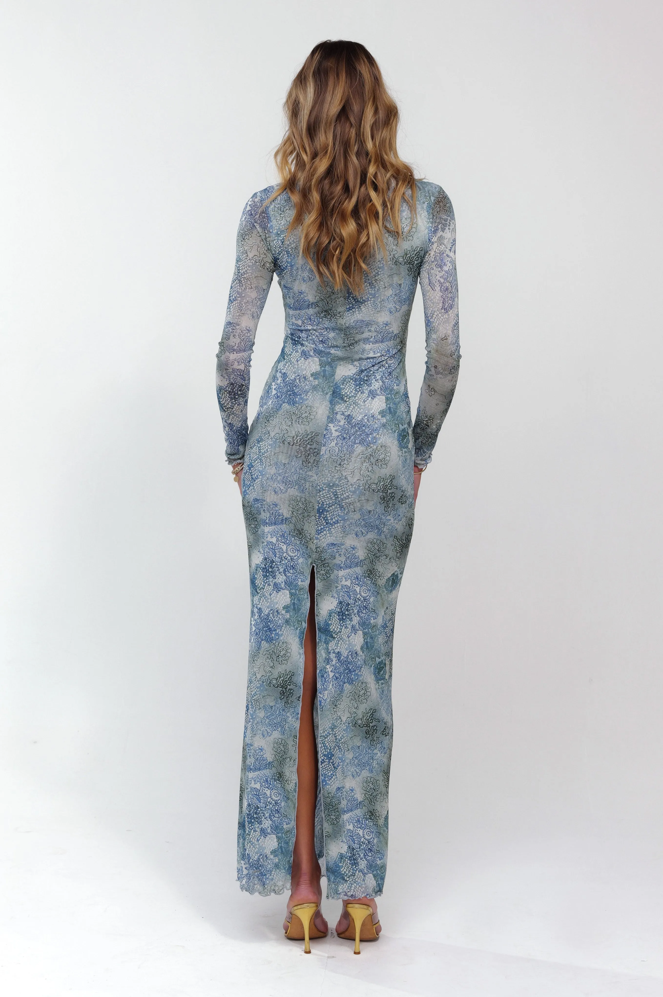 Esme Dress in Siren sold by RESA product image thumbnail 3