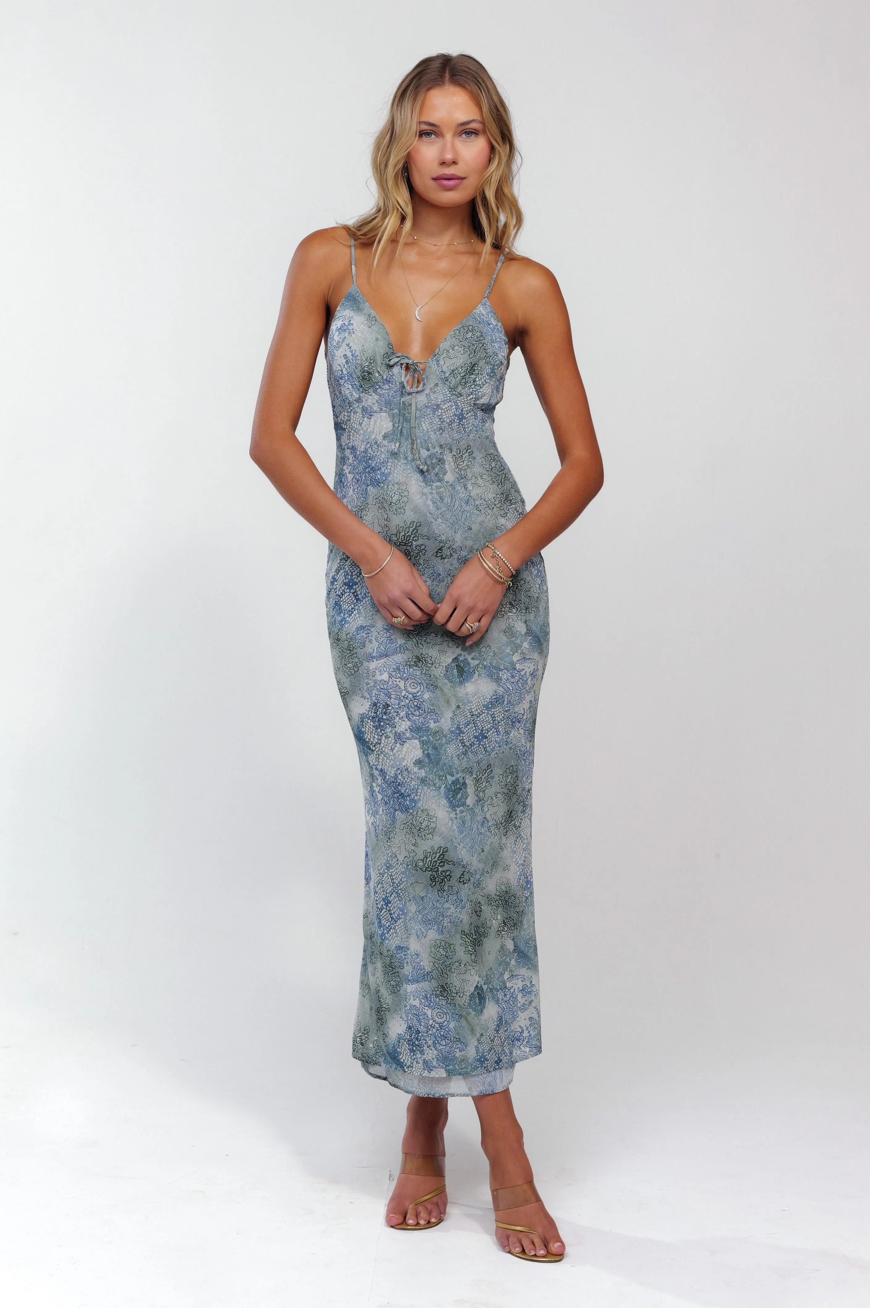 Suki Dress in Siren sold by RESA product image thumbnail 5