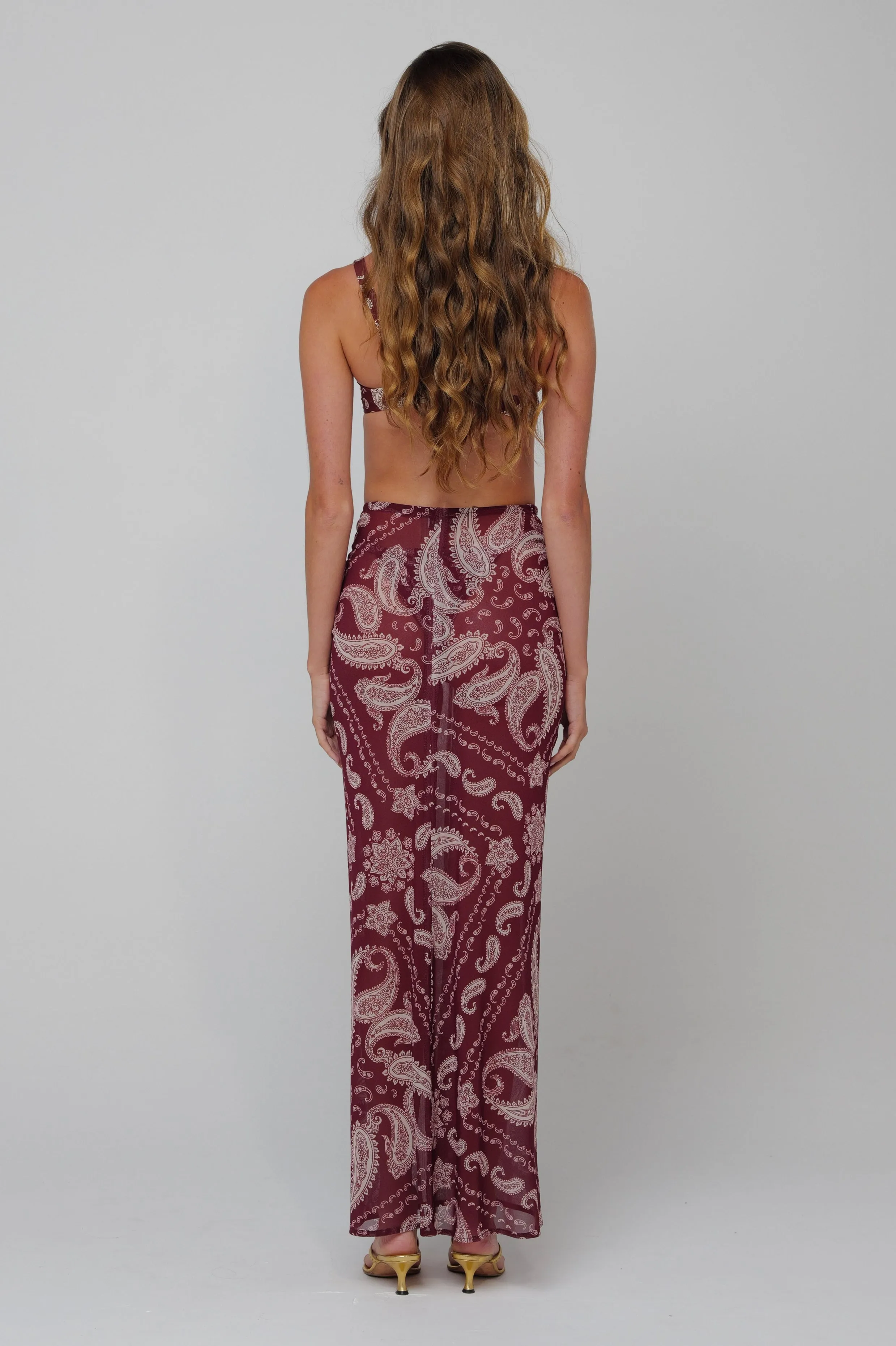 Ziggy Mesh Skirt in Bronco sold by RESA product image thumbnail 4