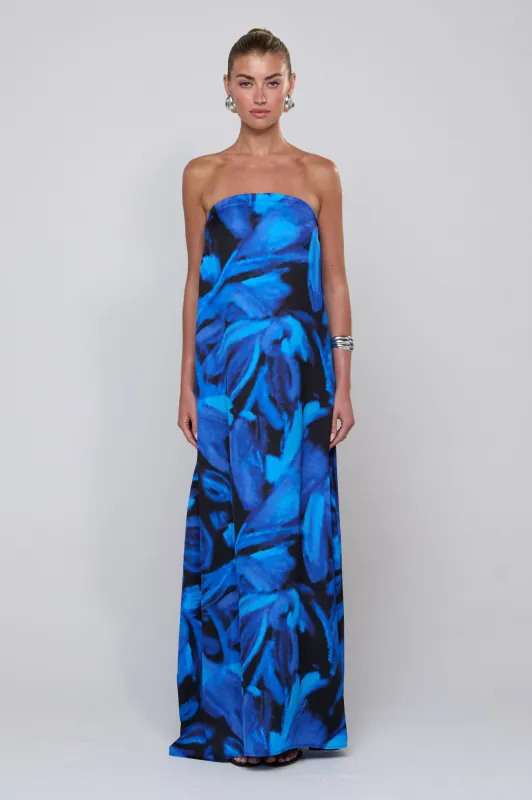 Ophelia Maxi Dress in Lagoon sold by RESA