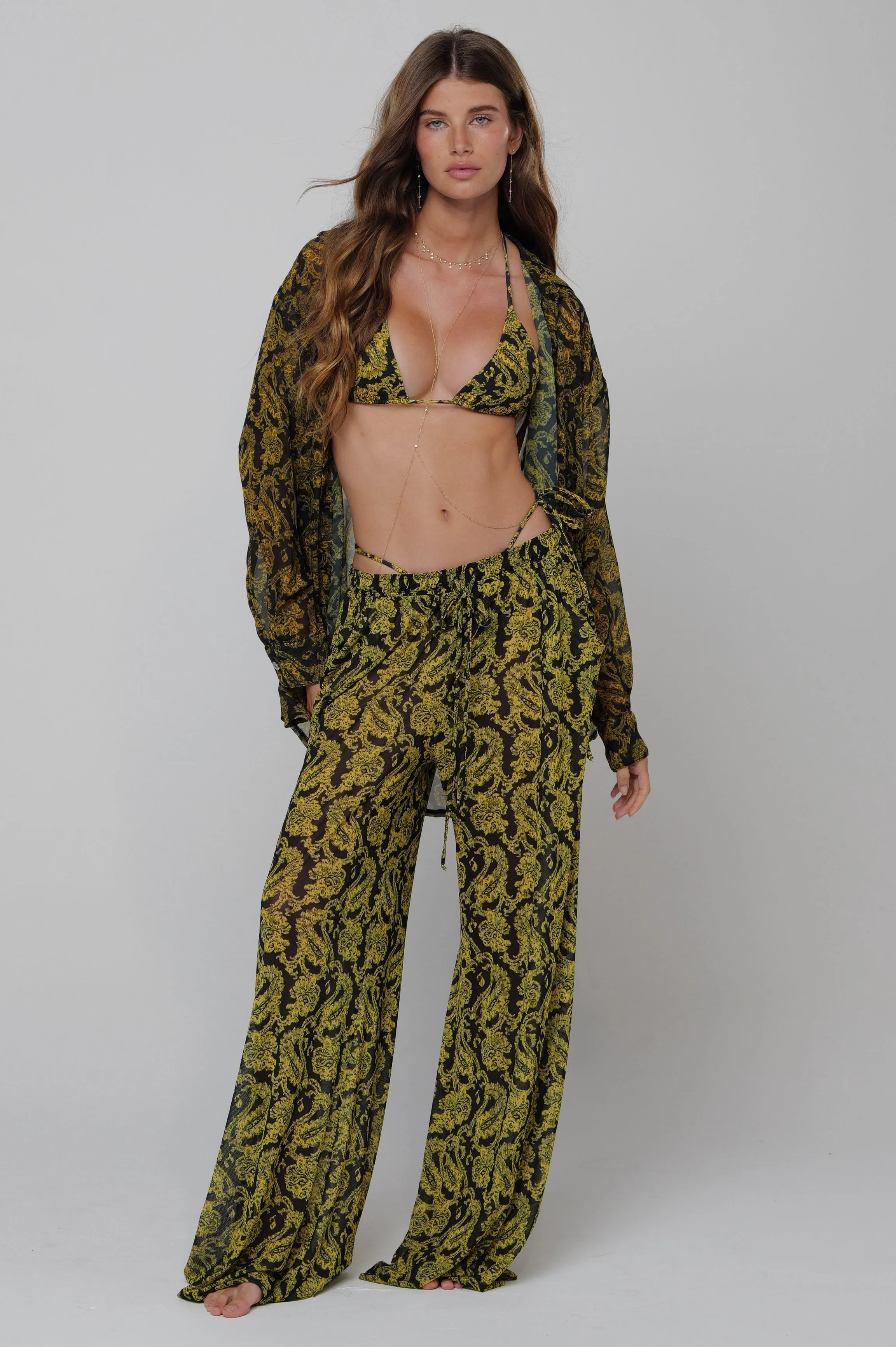 Monica Chiffon Blouse in Sorrento sold by RESA product image thumbnail 3