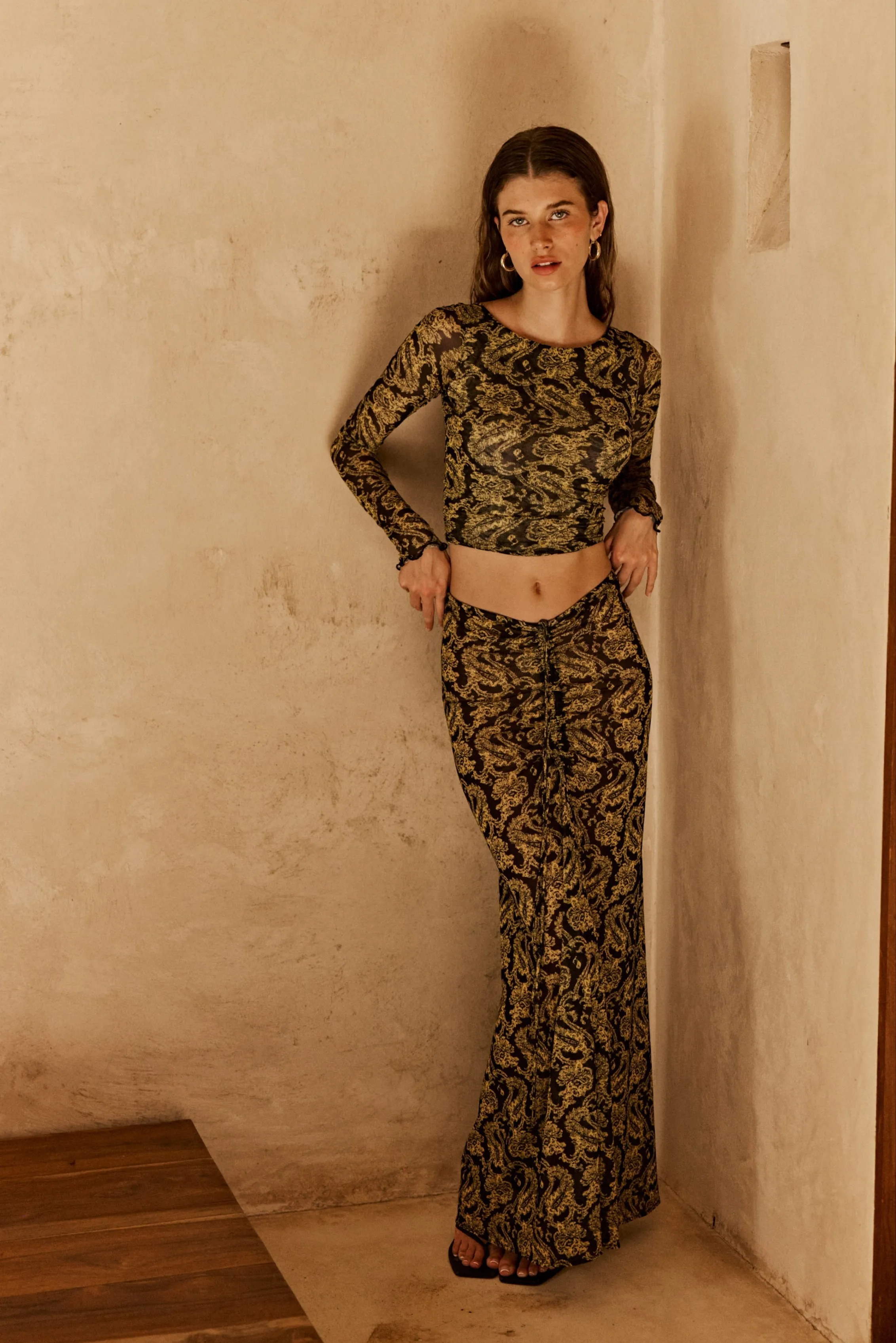 Ziggy Mesh Skirt in Sorrento sold by RESA