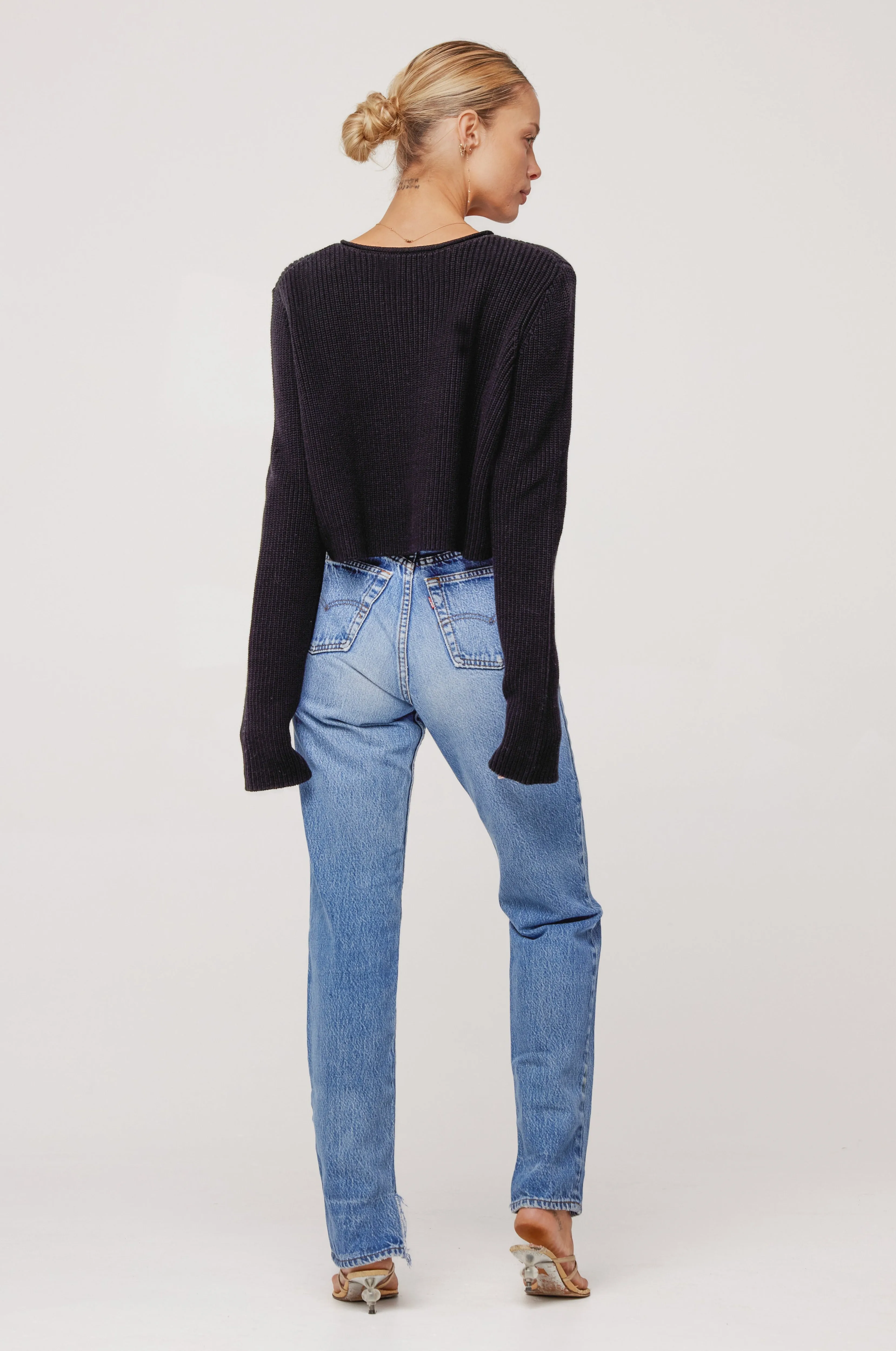 Maeve Sweater in Black sold by RESA product image thumbnail 4