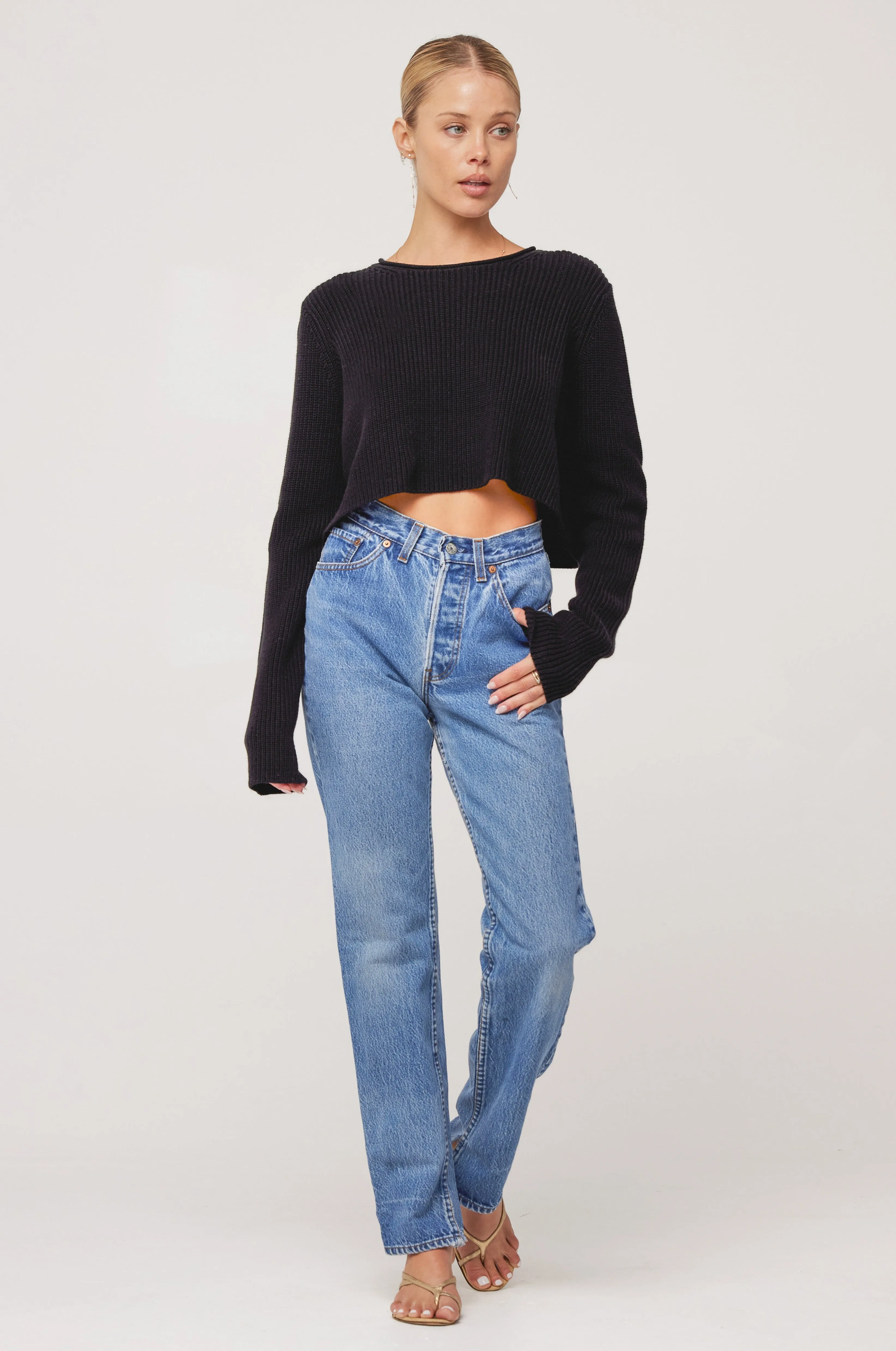 Maeve Sweater in Black sold by RESA