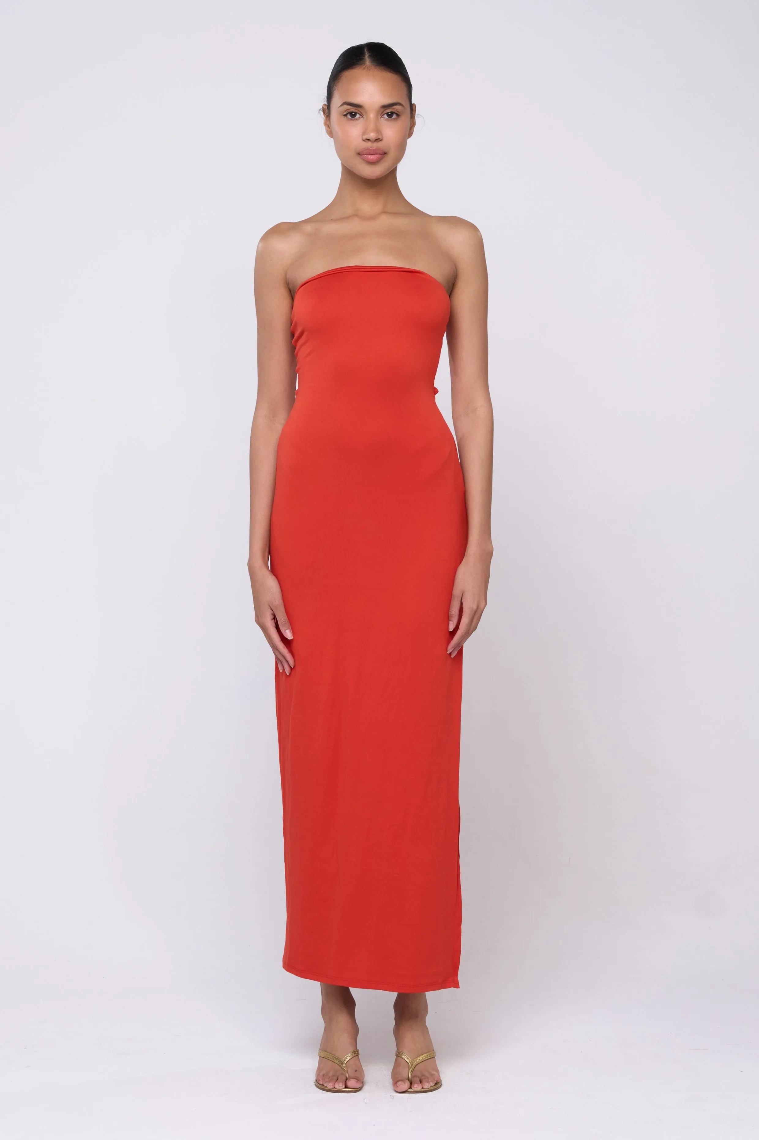 Demi Dress in Red Knit sold by RESA