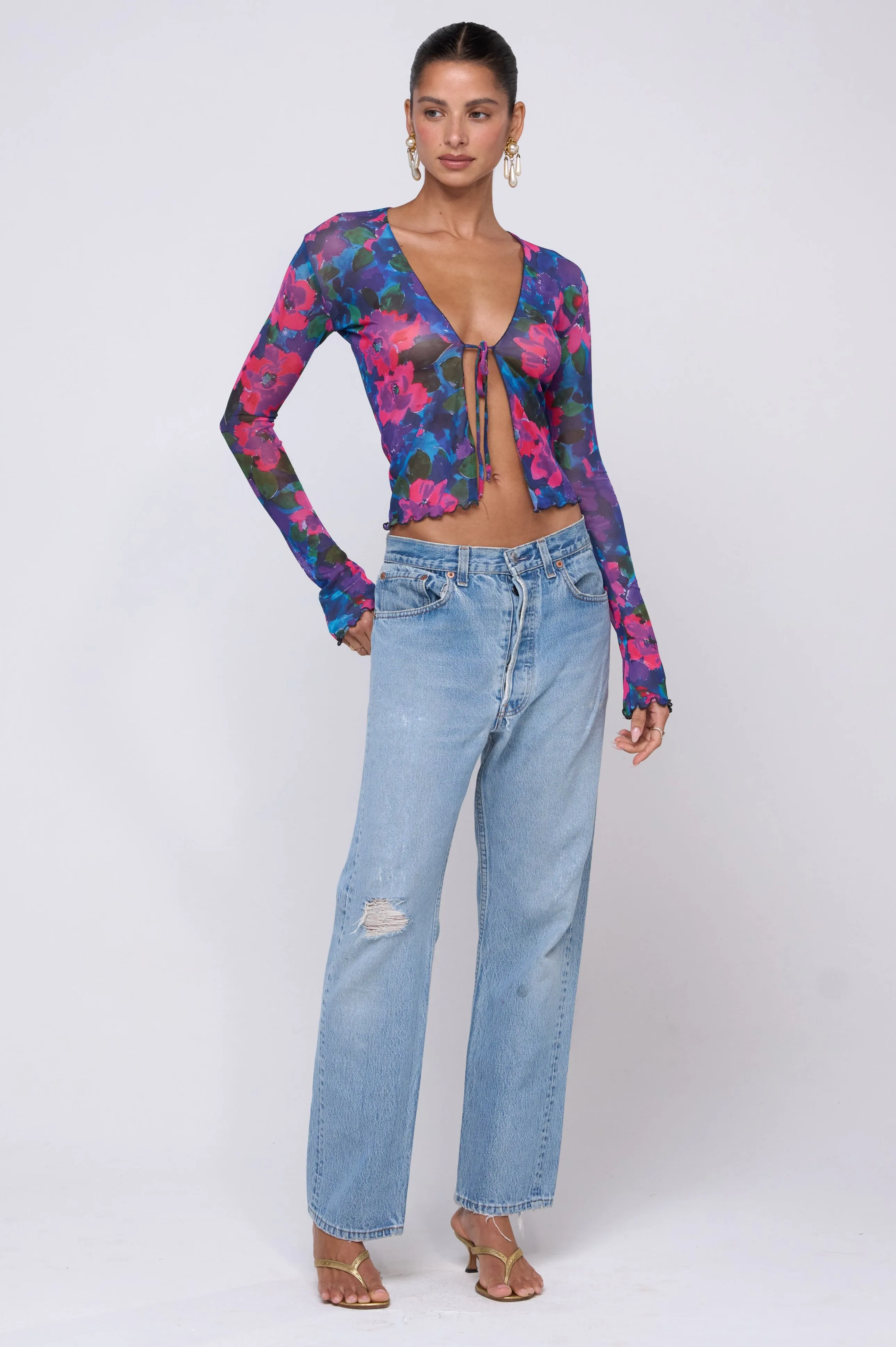 Aliyah Mesh Top in Lanai sold by RESA product image thumbnail 4