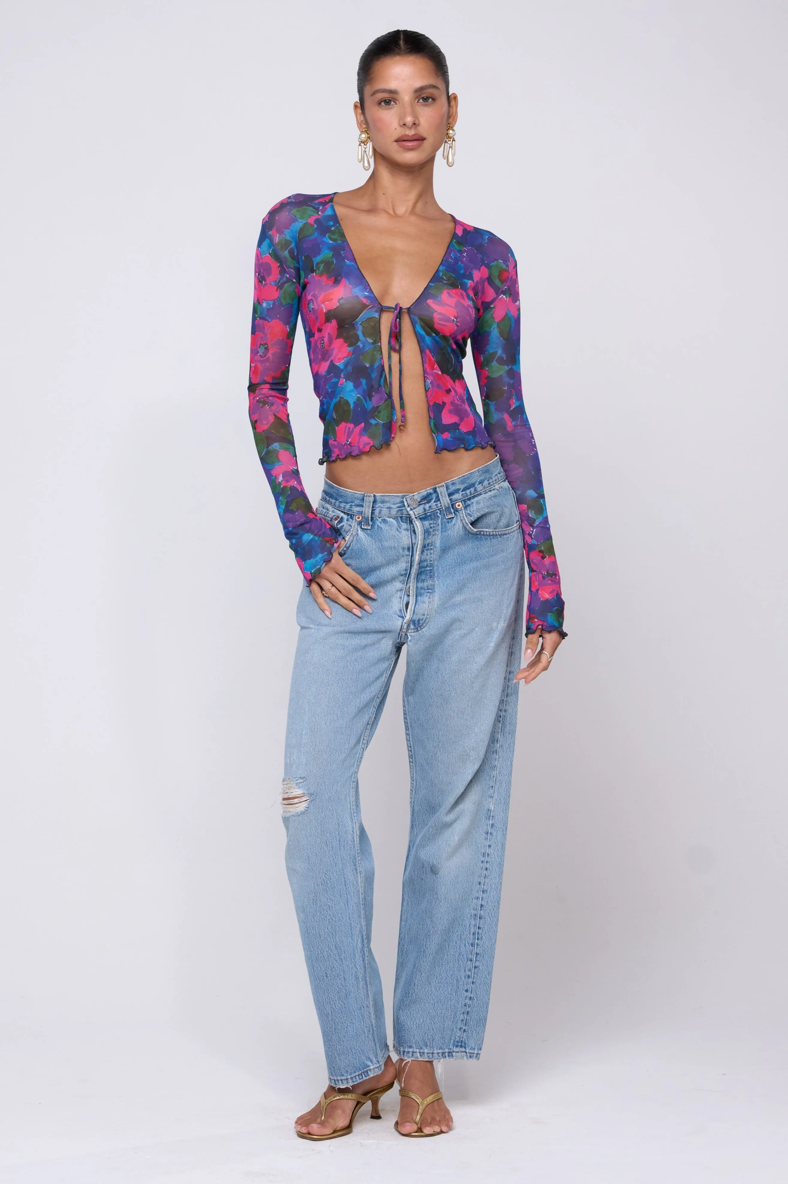 Aliyah Mesh Top in Lanai sold by RESA product image thumbnail 5