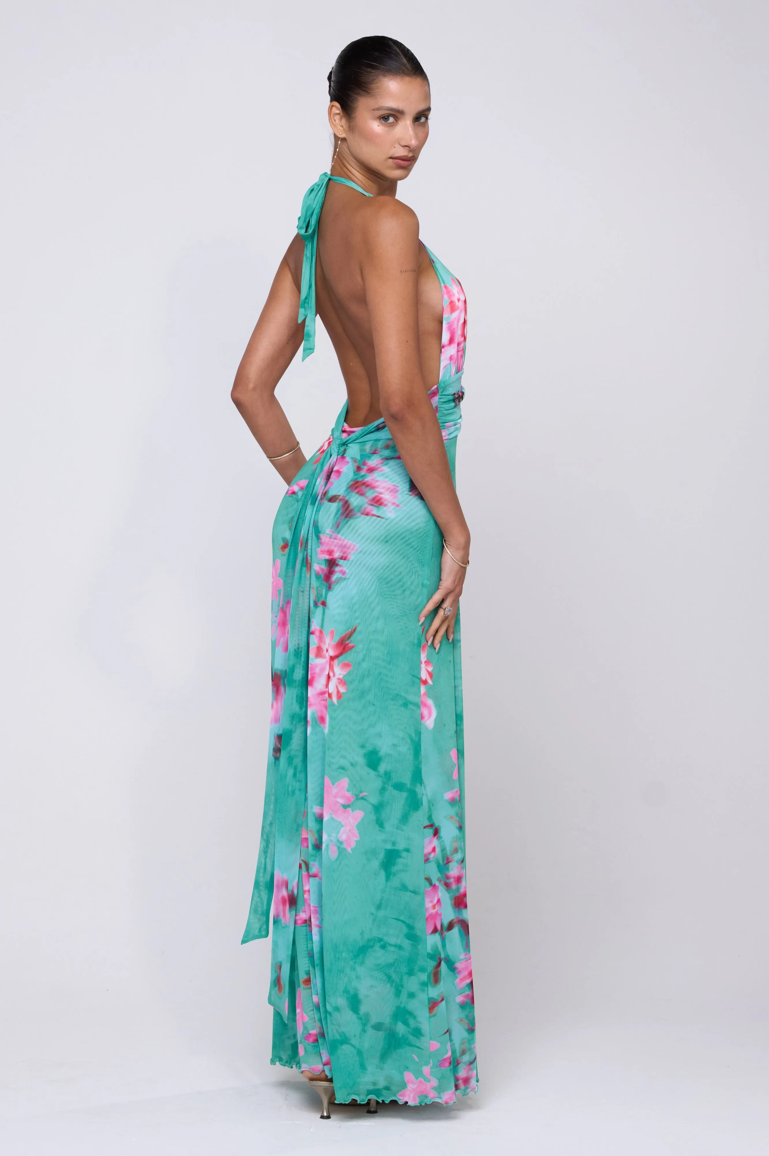 Chelsea Maxi Dress in Clearwater sold by RESA product image thumbnail 3