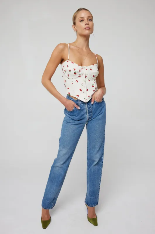 Sienna Corset in Cherry sold by RESA