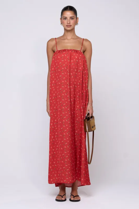 Faye Dress in Cayenne sold by RESA