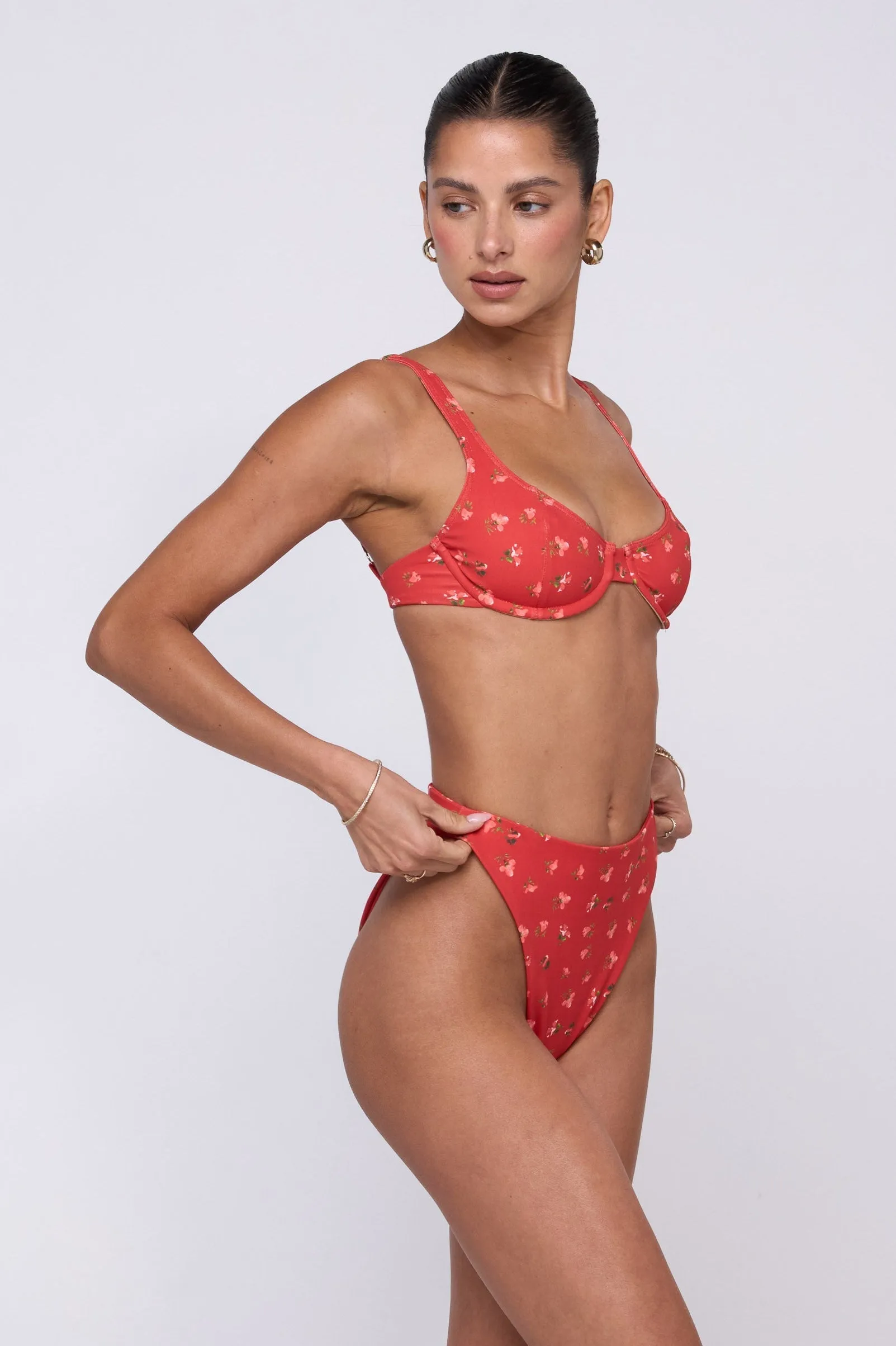 Miles Bikini Bottom in Cayenne sold by RESA product image thumbnail 3
