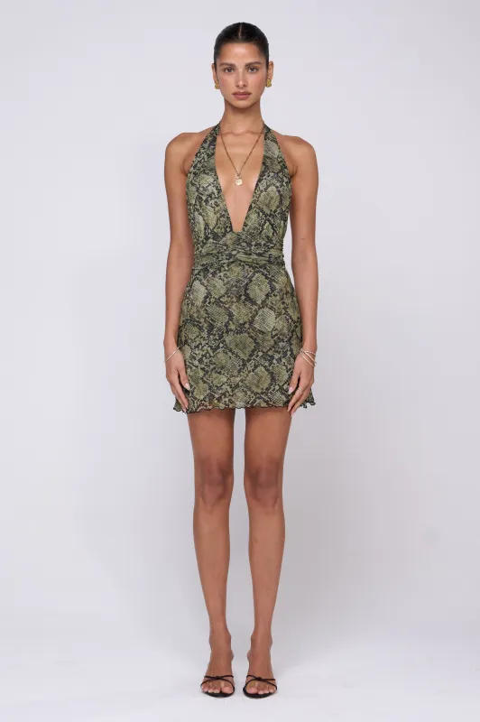 Clint Dress in Venom sold by RESA