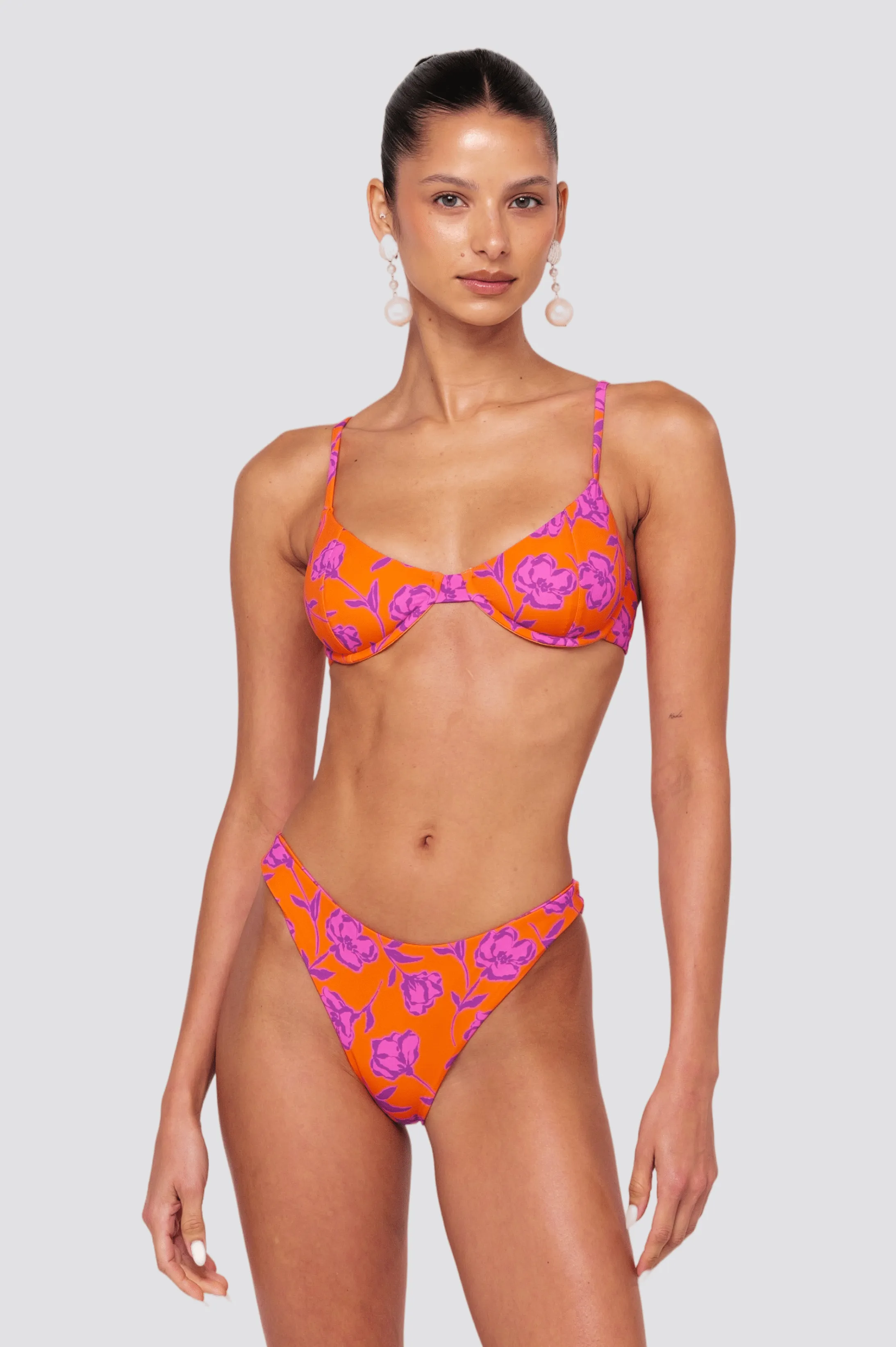 Beau Bikini Bottom in Mandarin sold by RESA