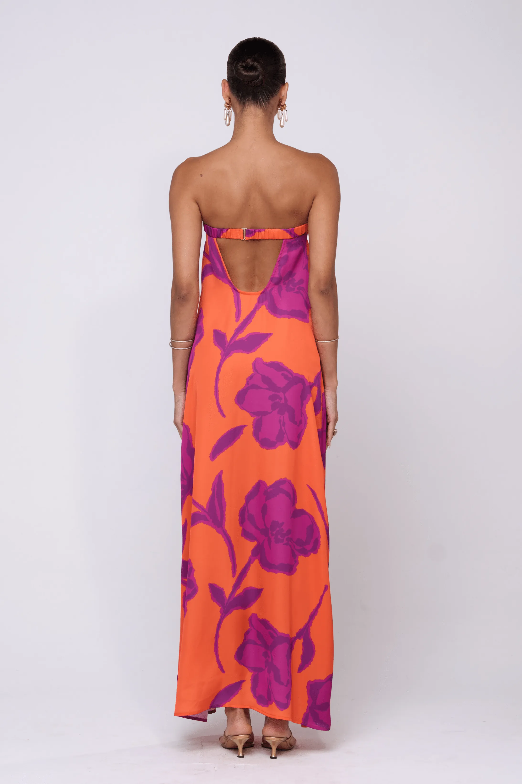 Ophelia Maxi Dress in Mandarin sold by RESA product image thumbnail 3