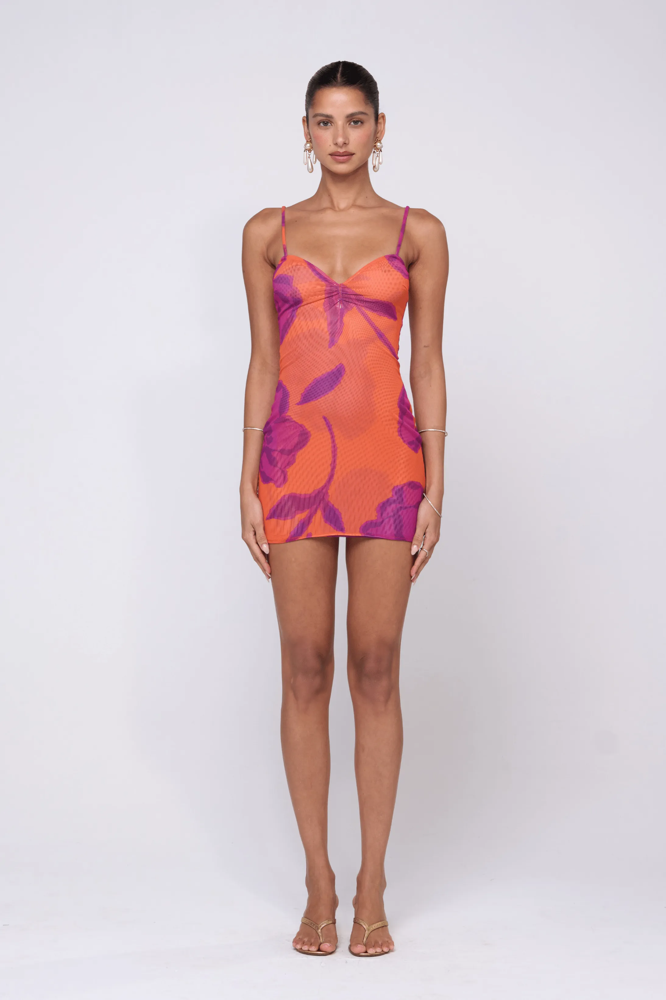 Micro Mini Dress in Mandarin sold by RESA