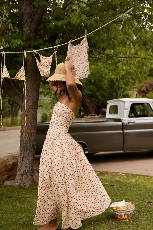 Mackenzie Dress in Buttercream sold by RESA