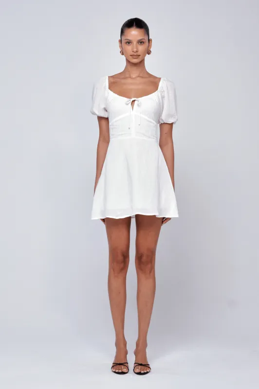 Winnie Mini in White Linen made by RESA