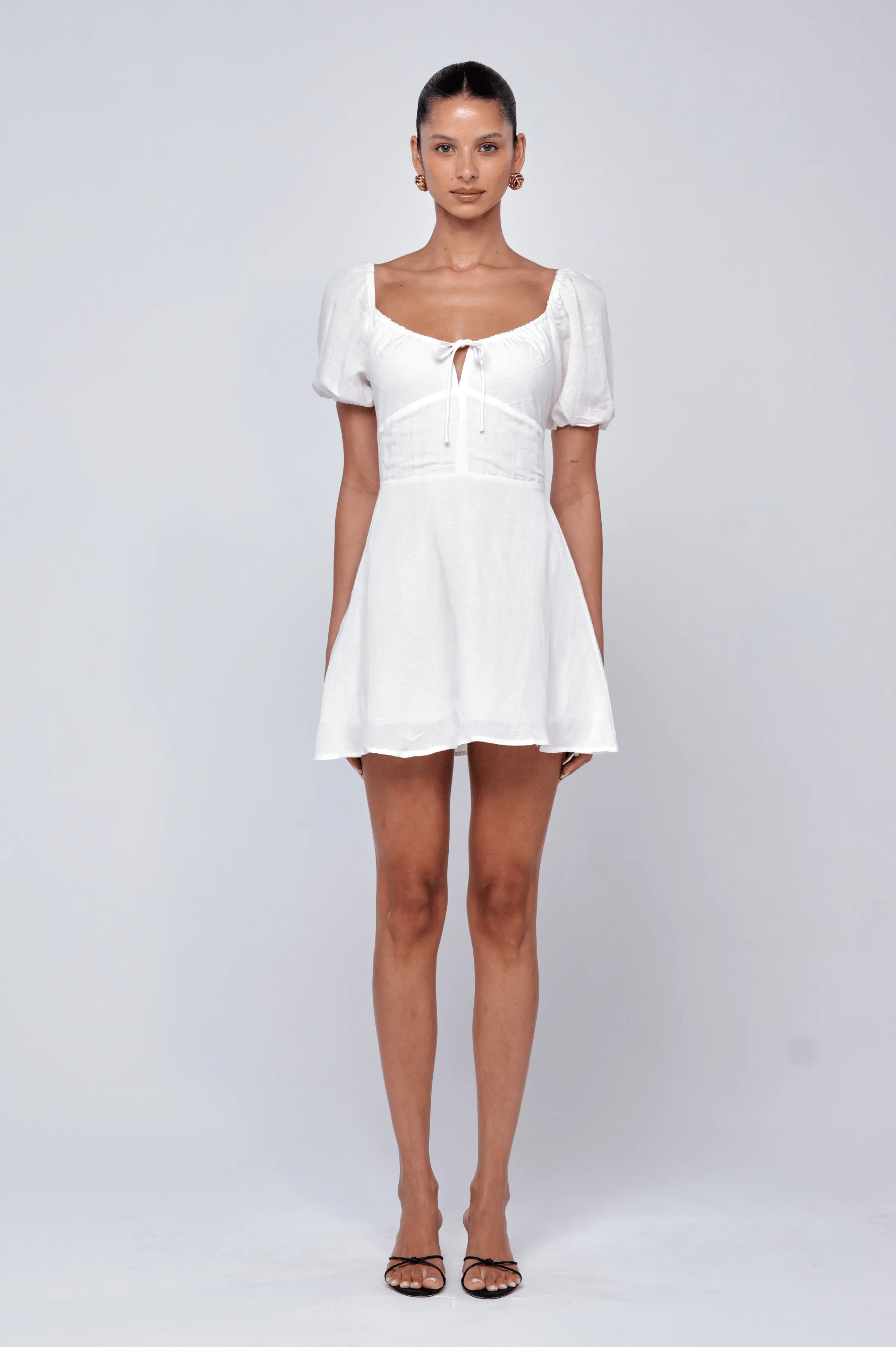 Winnie Mini in White Linen sold by RESA