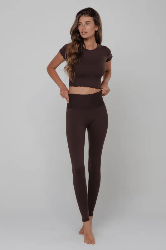 Legging in Second Skin Cacao sold by RESA
