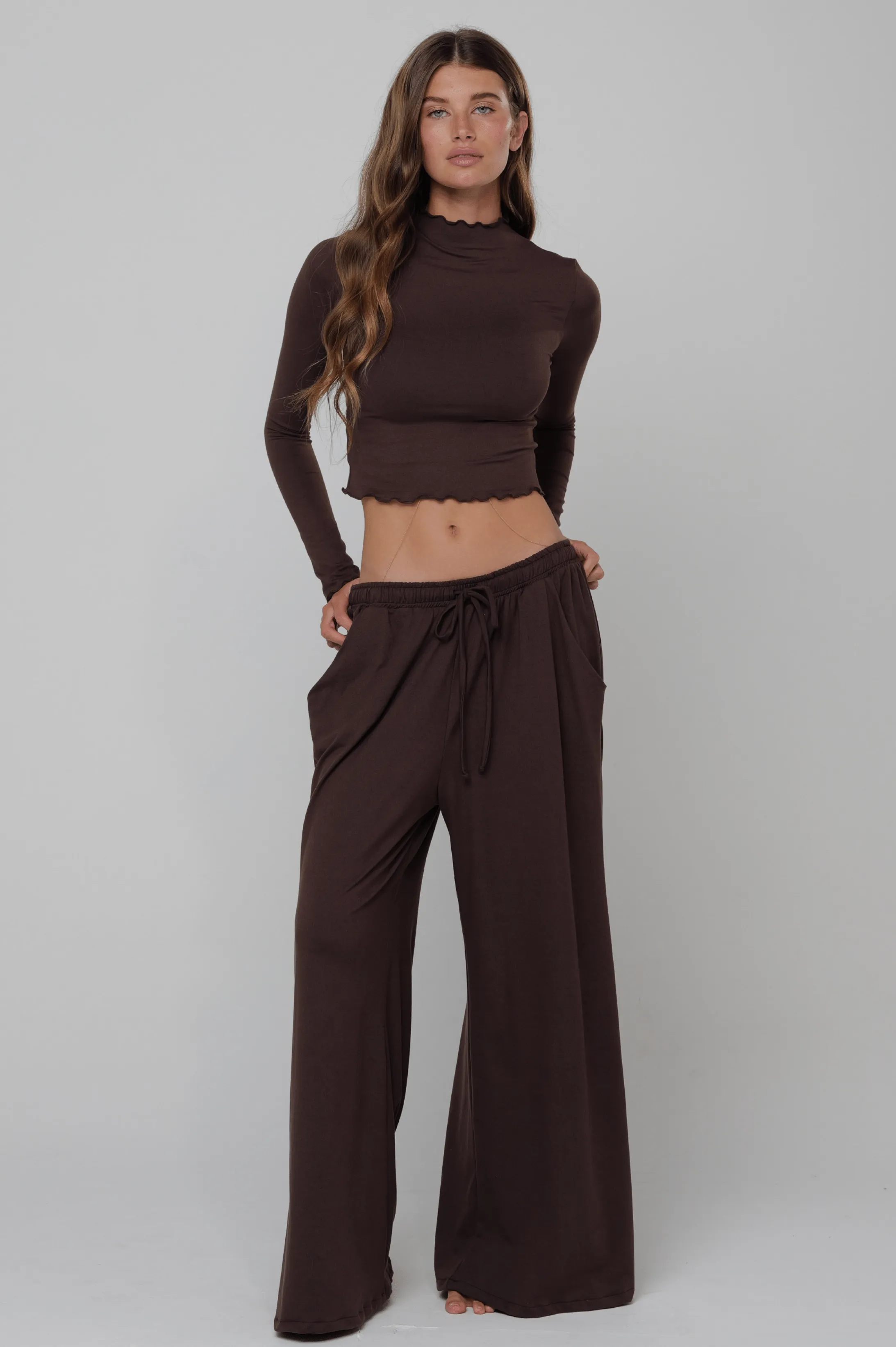 Chase Pant Second Skin in Cacoa sold by RESA