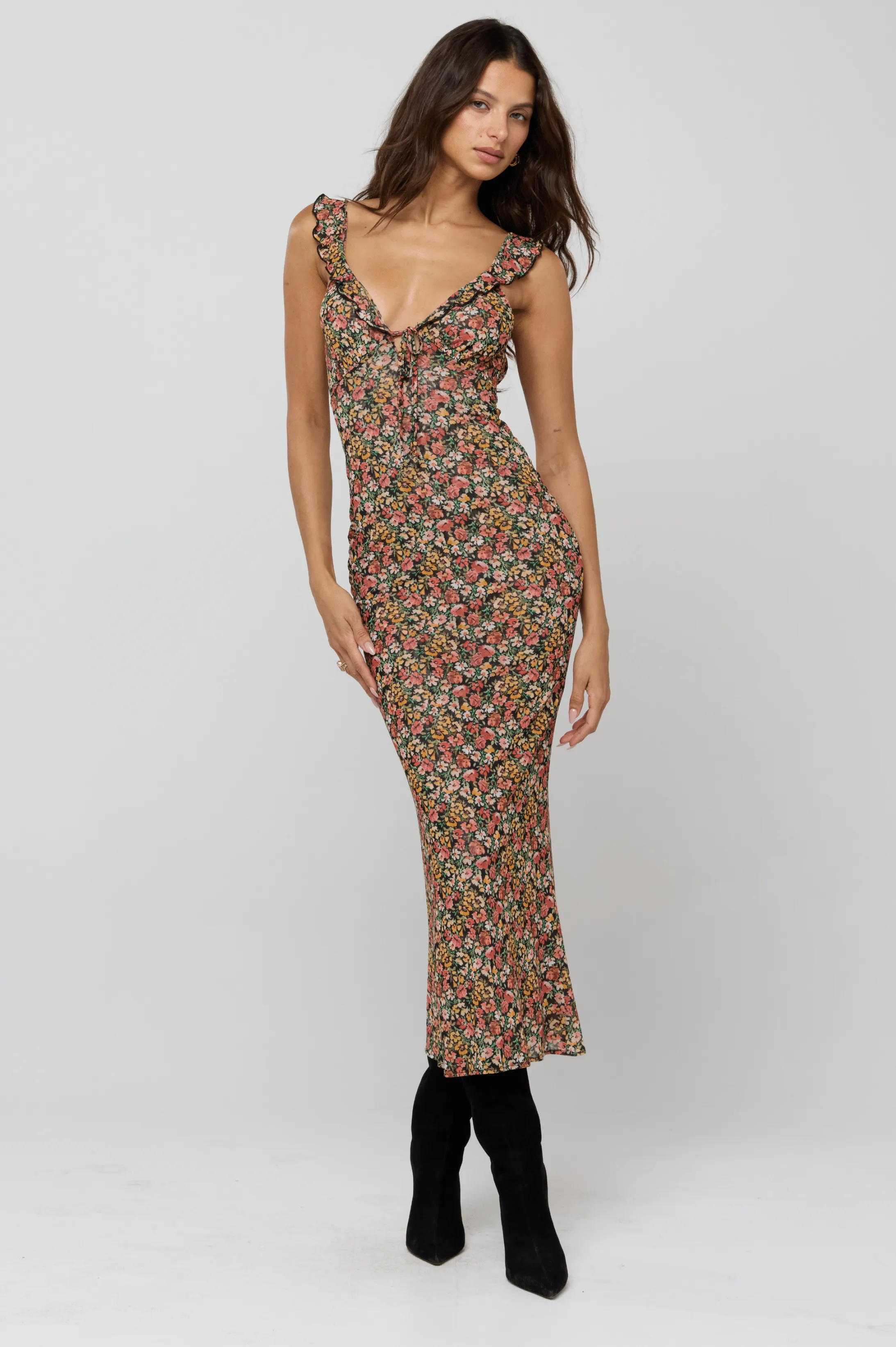 Goldie Dress in Fig sold by RESA product image thumbnail 2