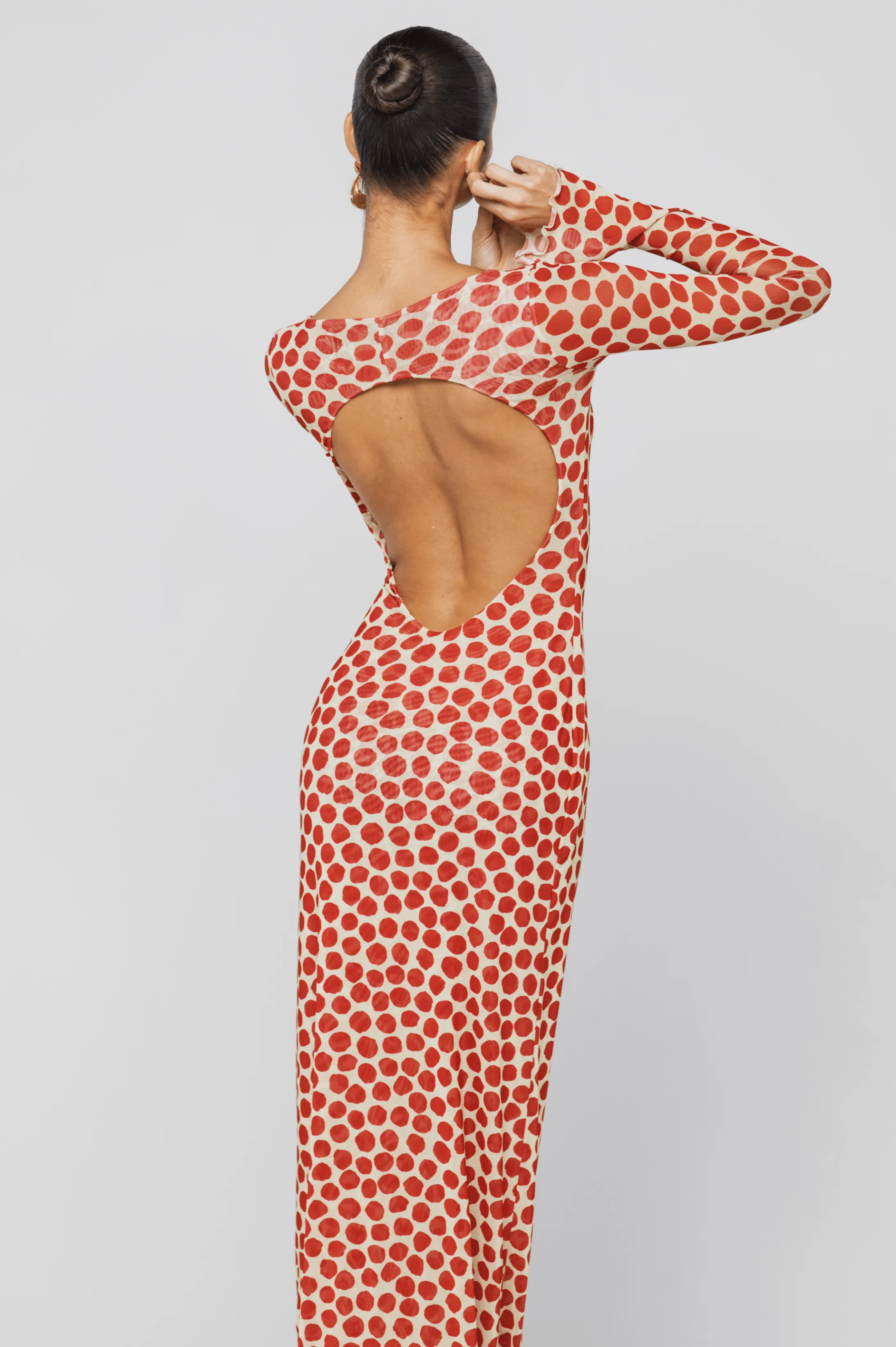 Sylvia Dress in Campari sold by RESA product image thumbnail 2