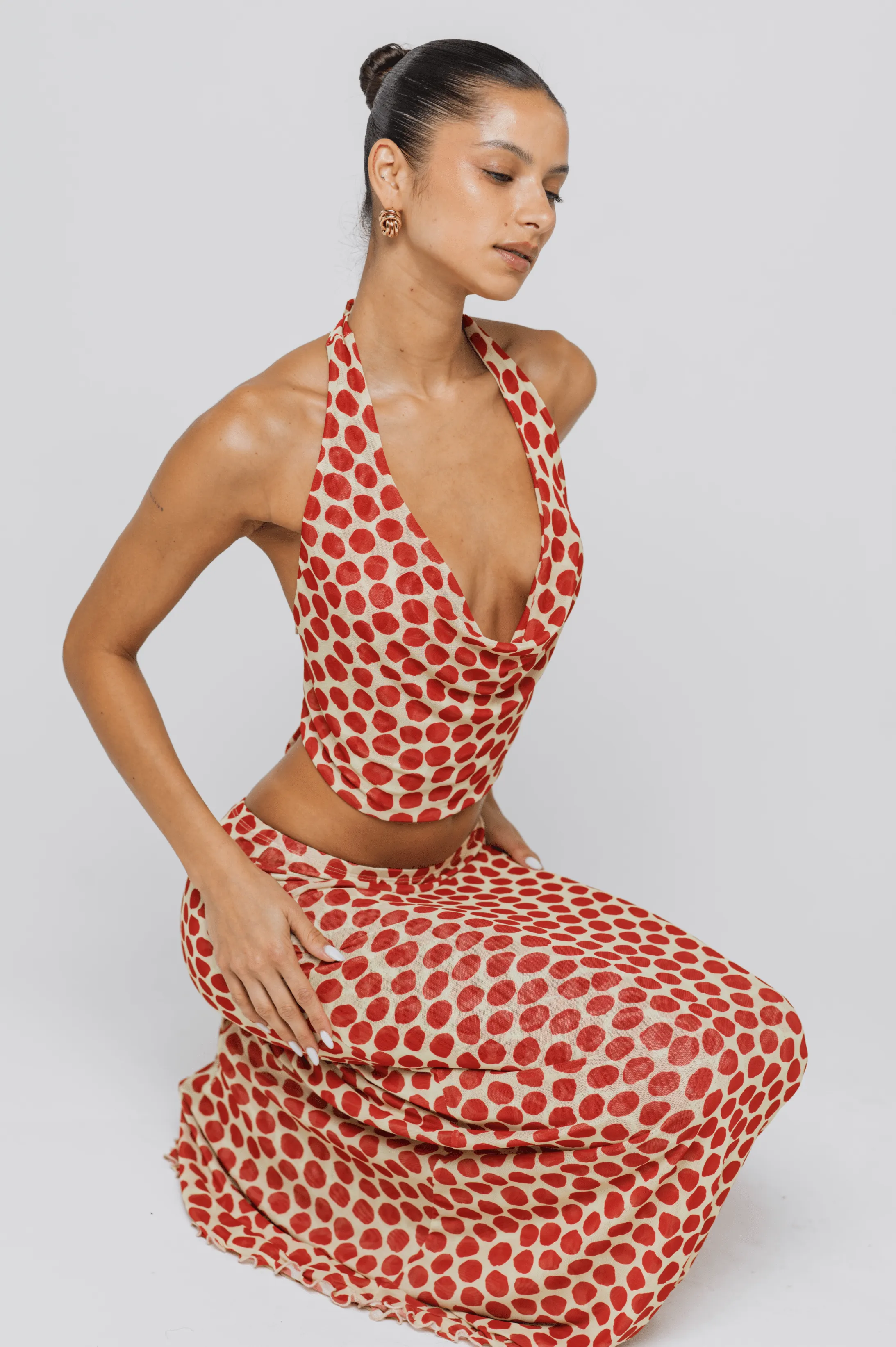 Lea Top in Campari sold by RESA product image thumbnail 3