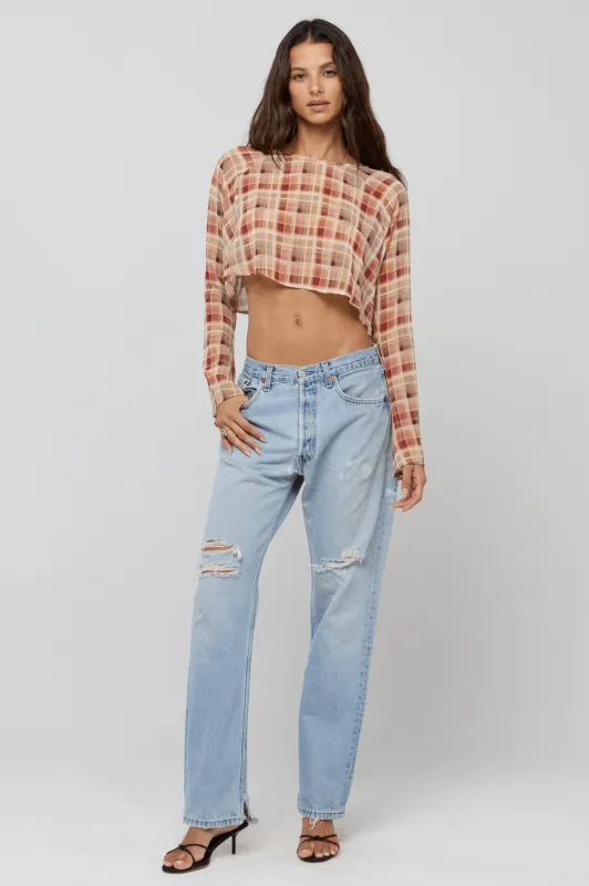 Piper Crop Top in Drift sold by RESA