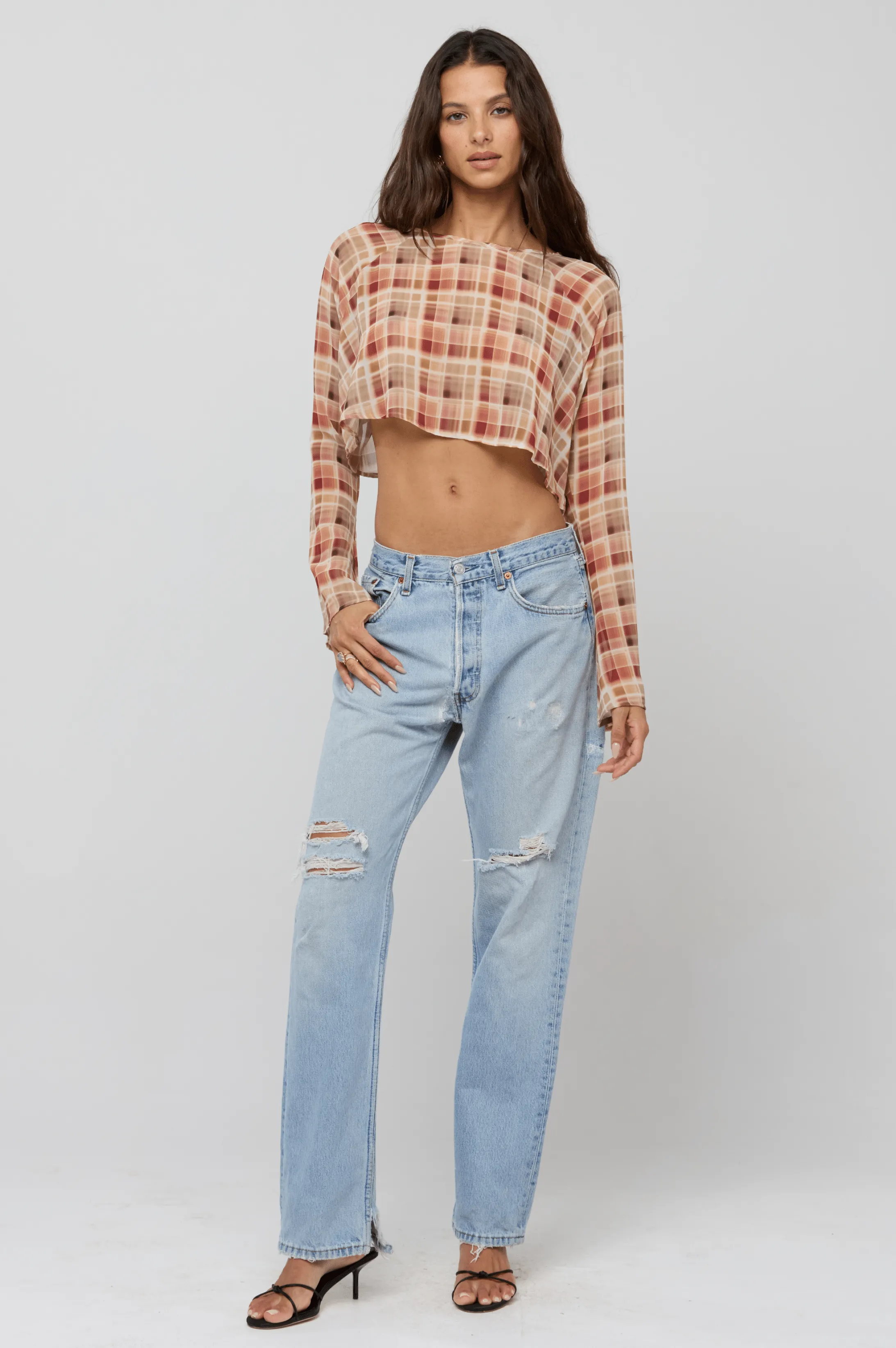 Piper Crop Top in Drift sold by RESA