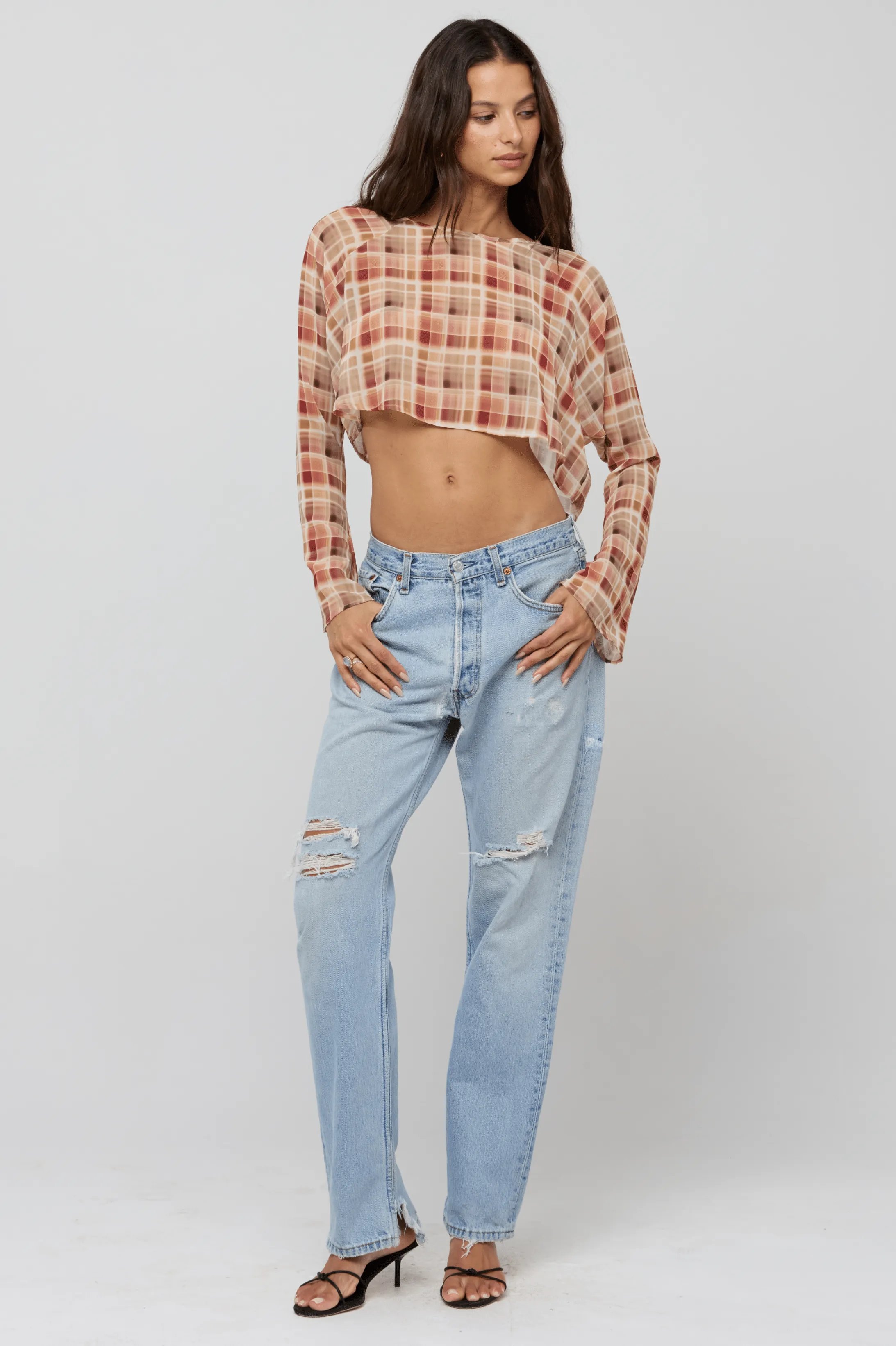 Piper Crop Top in Drift sold by RESA product image thumbnail 2