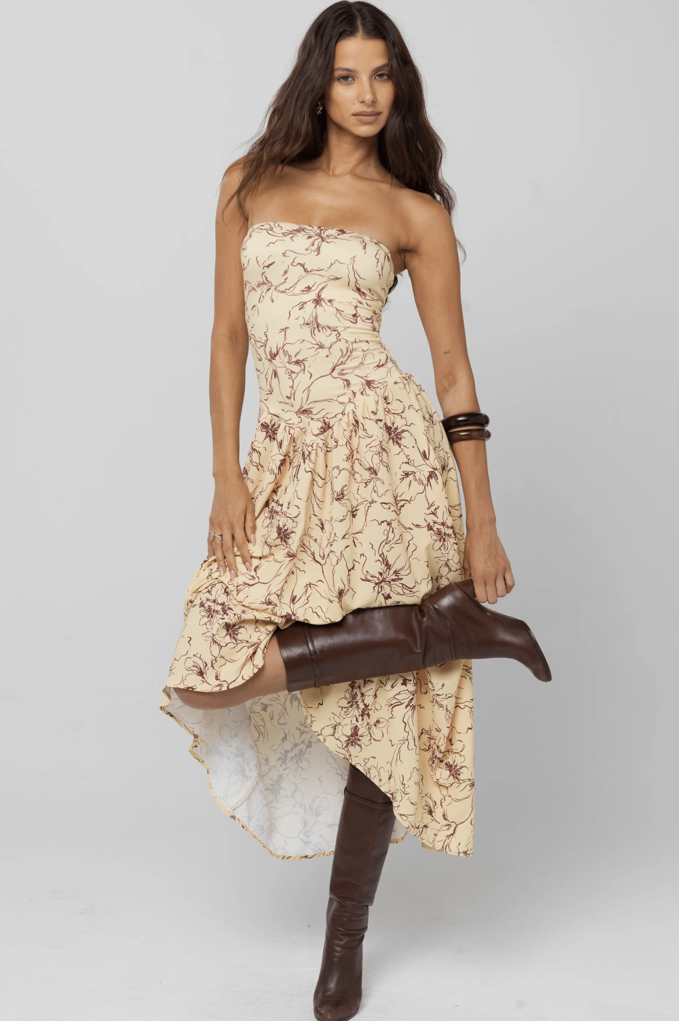 Mackenzie Dress in Butterscotch sold by RESA product image thumbnail 2