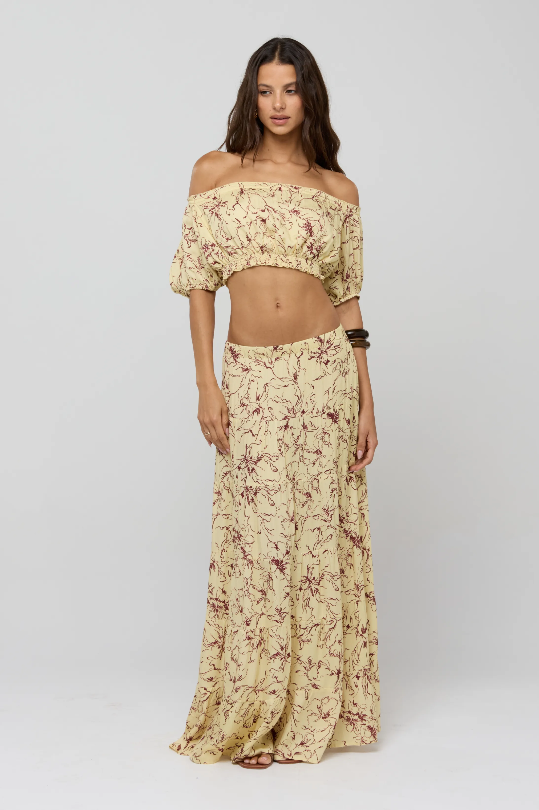 Juliana Skirt in Butterscotch sold by RESA