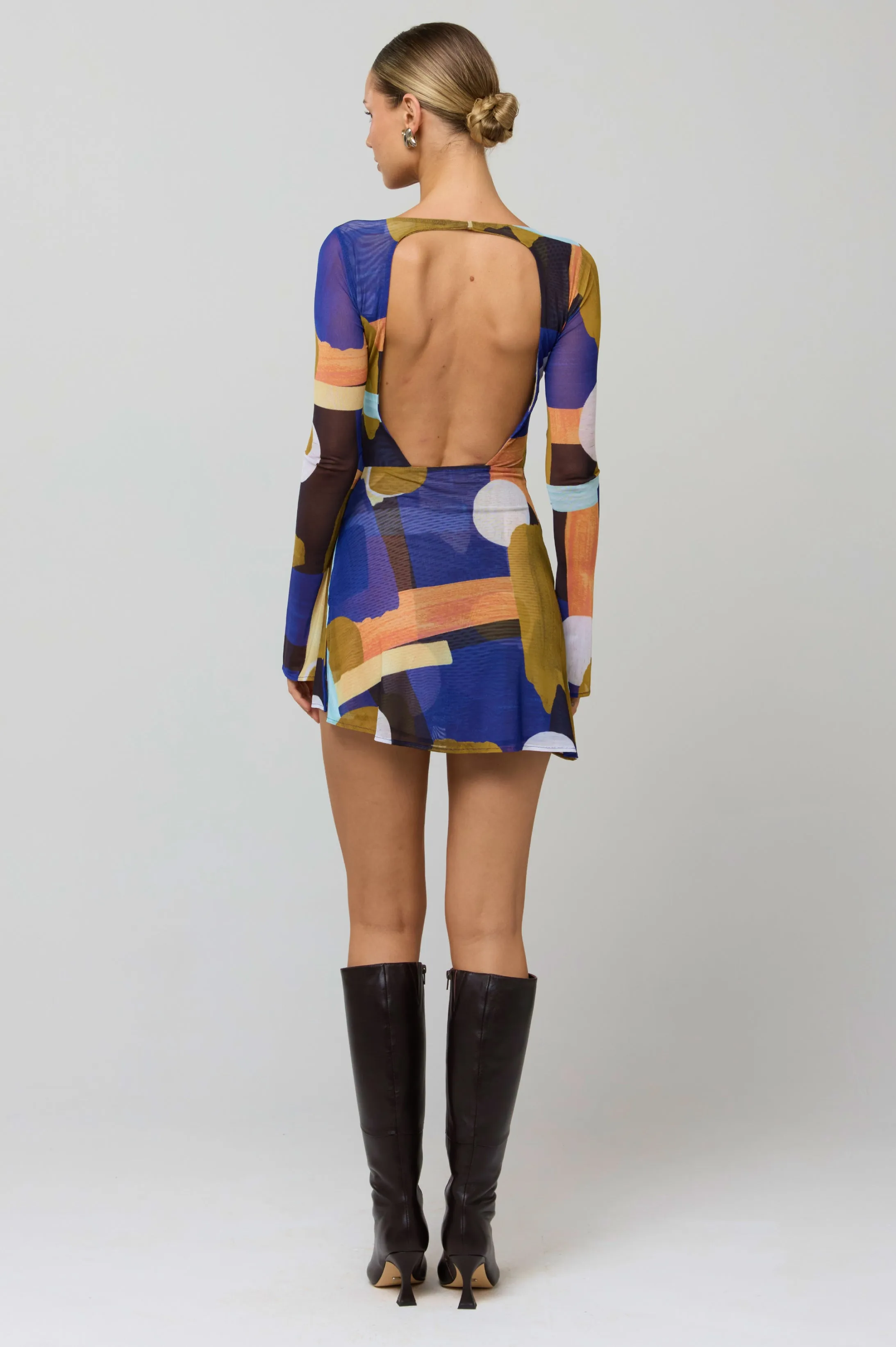 Mia Mini Dress in Deco sold by RESA product image thumbnail 3