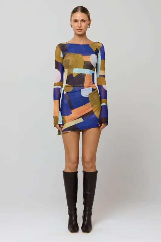 Mia Mini Dress in Deco sold by RESA