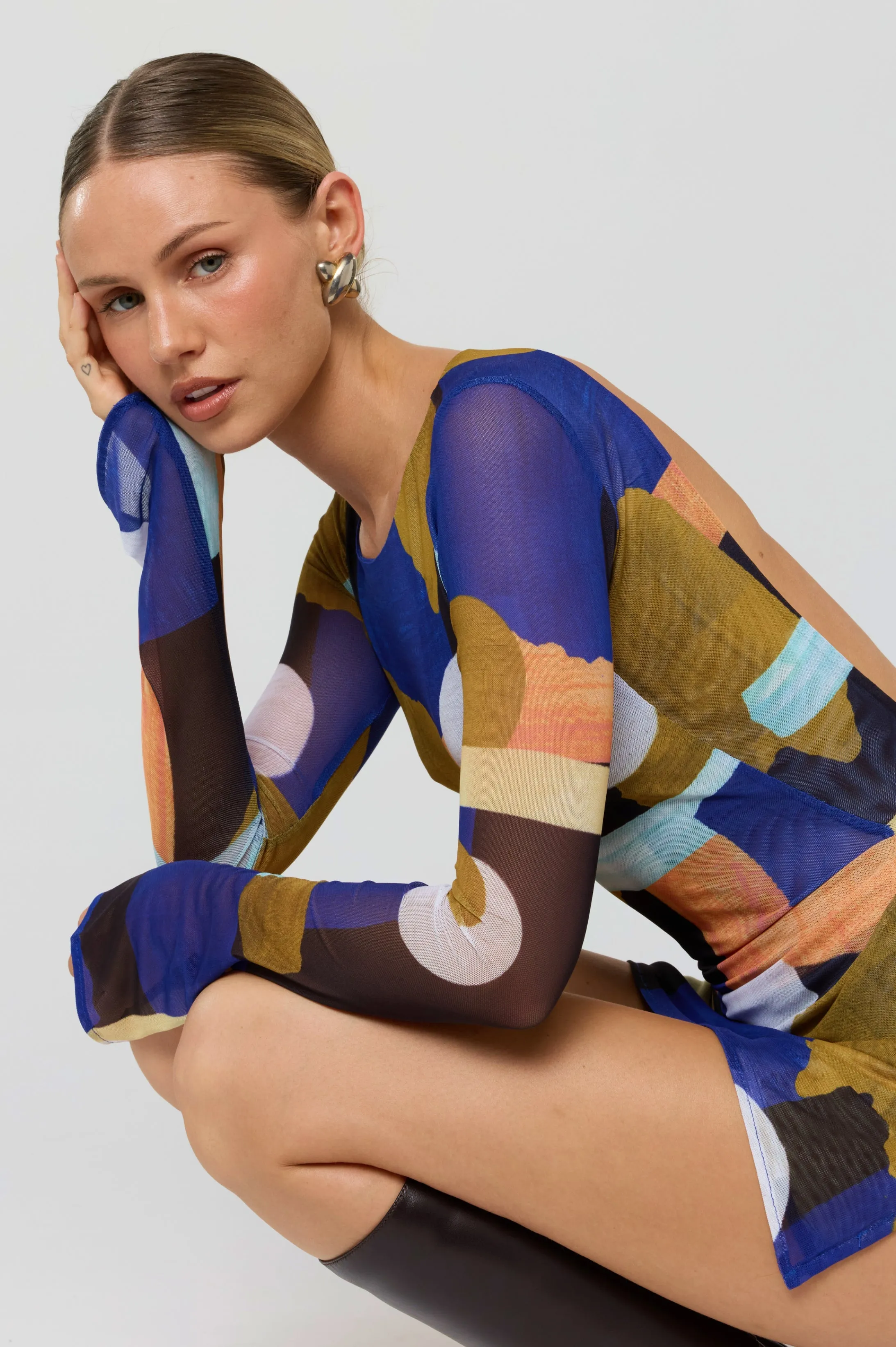 Mia Mini Dress in Deco sold by RESA product image thumbnail 2