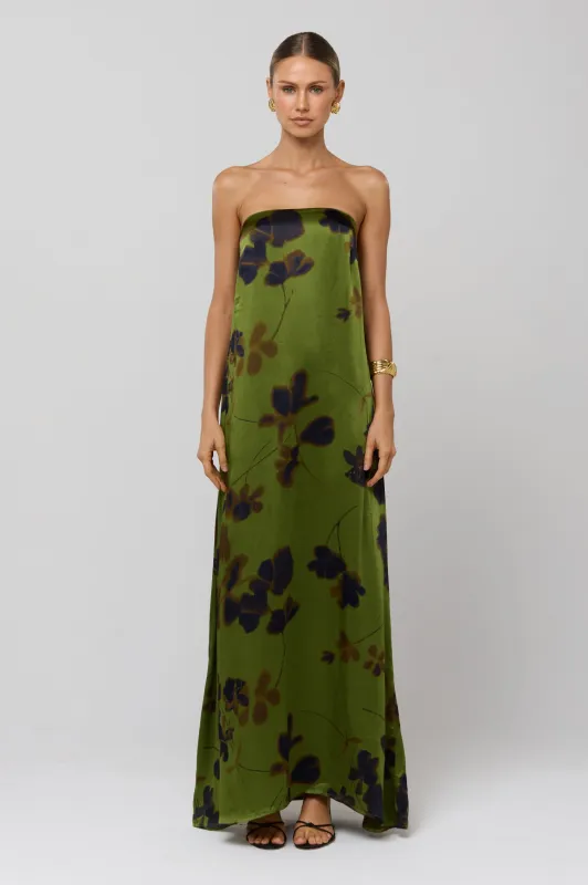 Ophelia Dress in Evergreen sold by RESA