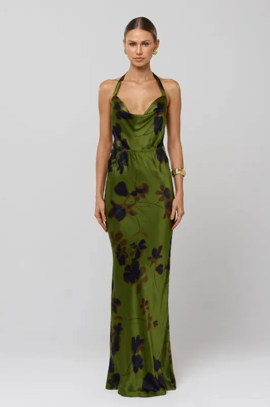 Fiona Dress in Evergreen sold by RESA