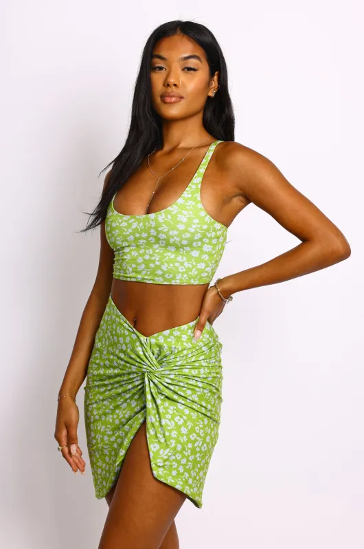 LIV SKIRT IN KIWI-SAMPLE SALE sold by RESA