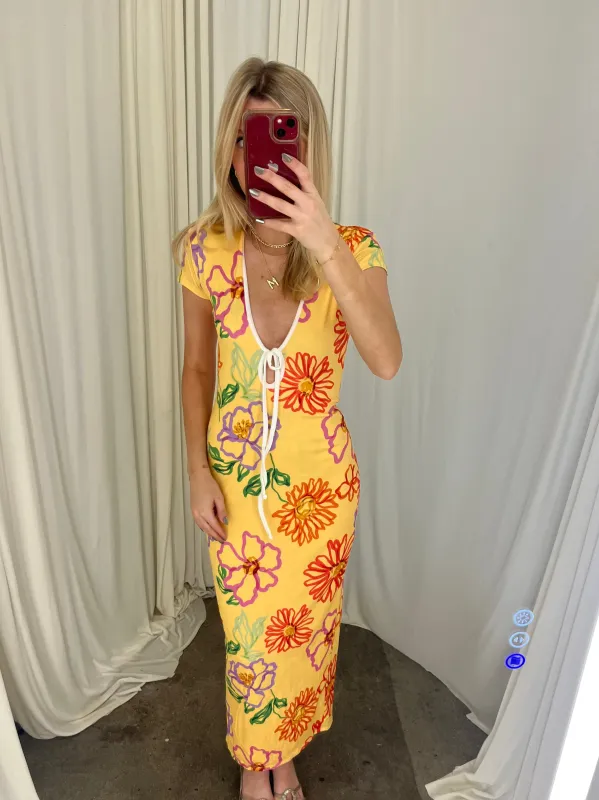 FARRAH DRESS IN SUNSHINE- SAMPLE SALE sold by RESA