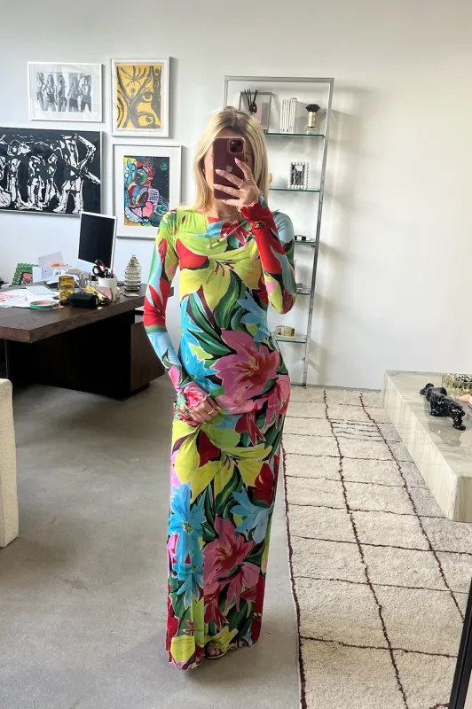 SYLVIA DRESS IN TROPICANA- SAMPLE SALE sold by RESA